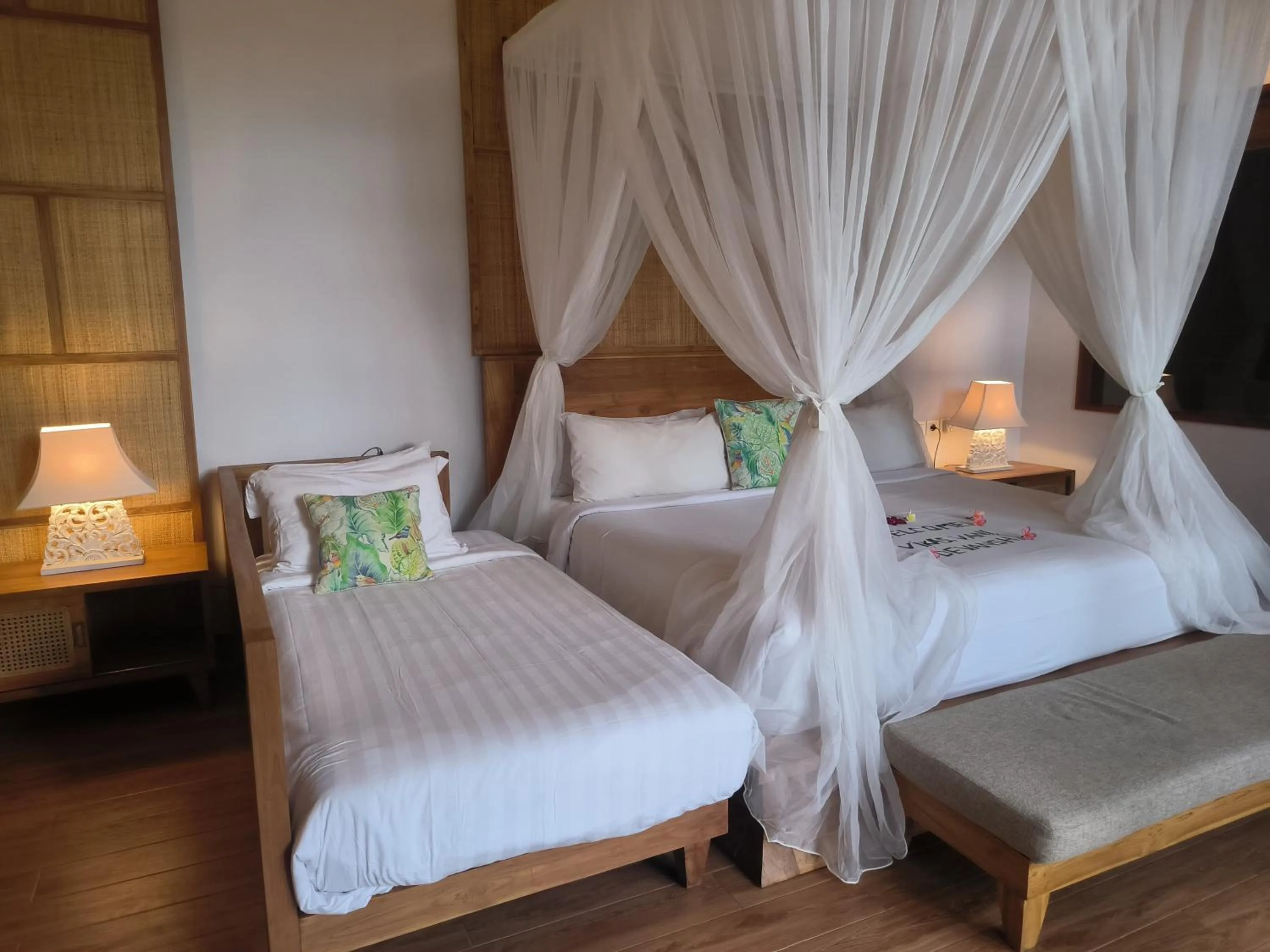 Bed in Sawitri Anandhita Luxury Villas