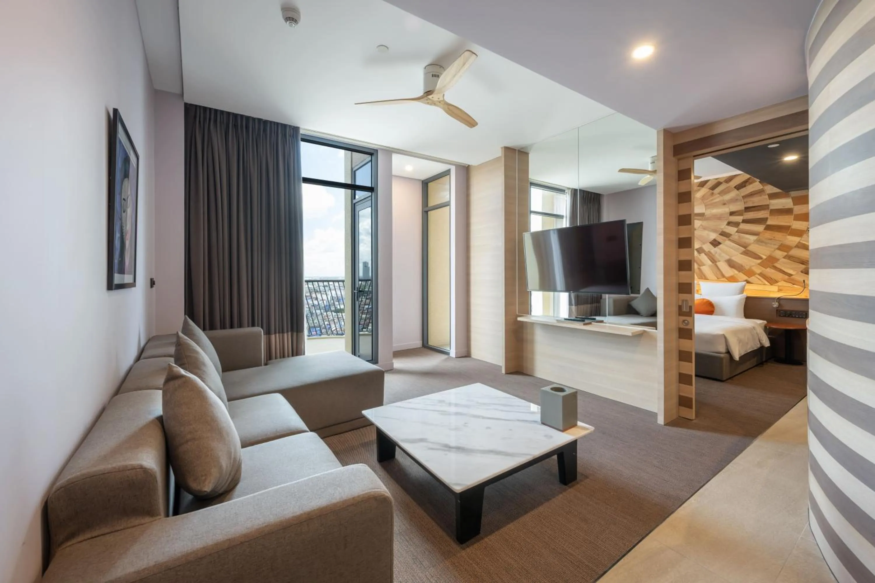 Living room in SUN & MOON, Riverside Hotel