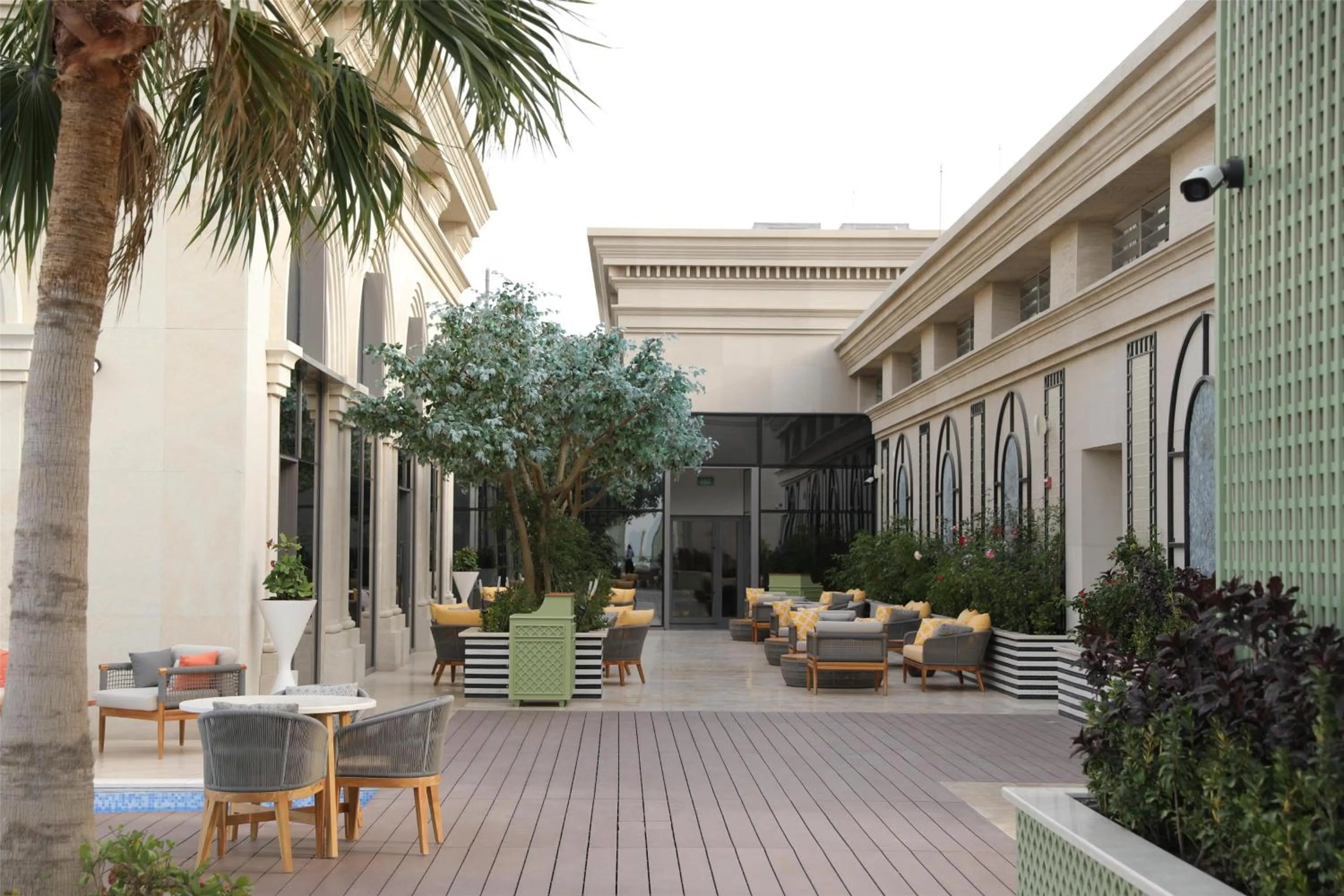 Inner courtyard view in The Plaza Doha, LXR Hotels & Resorts