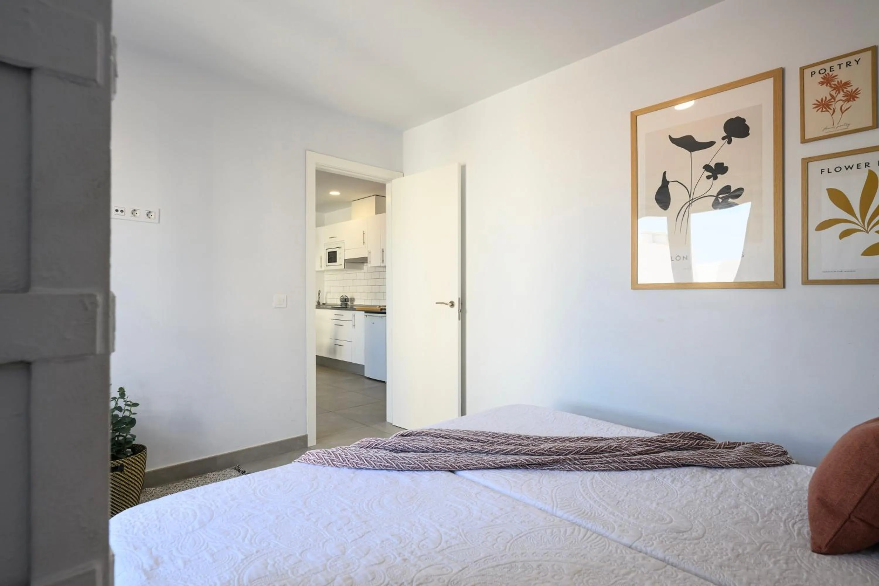 Bed in Vegueta Rooftop Suites