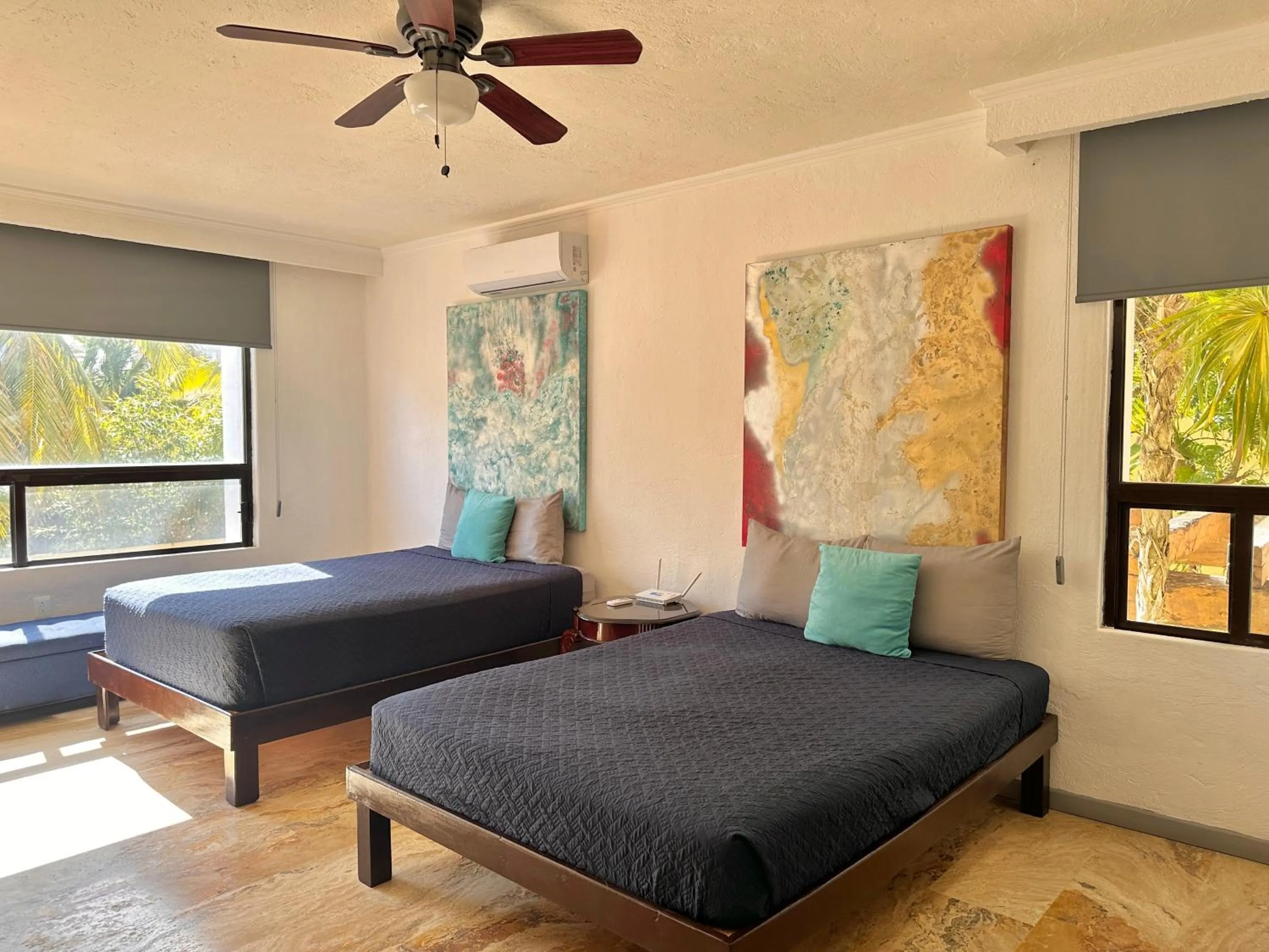 Bedroom, Bed in Villas Tropical By Andiani