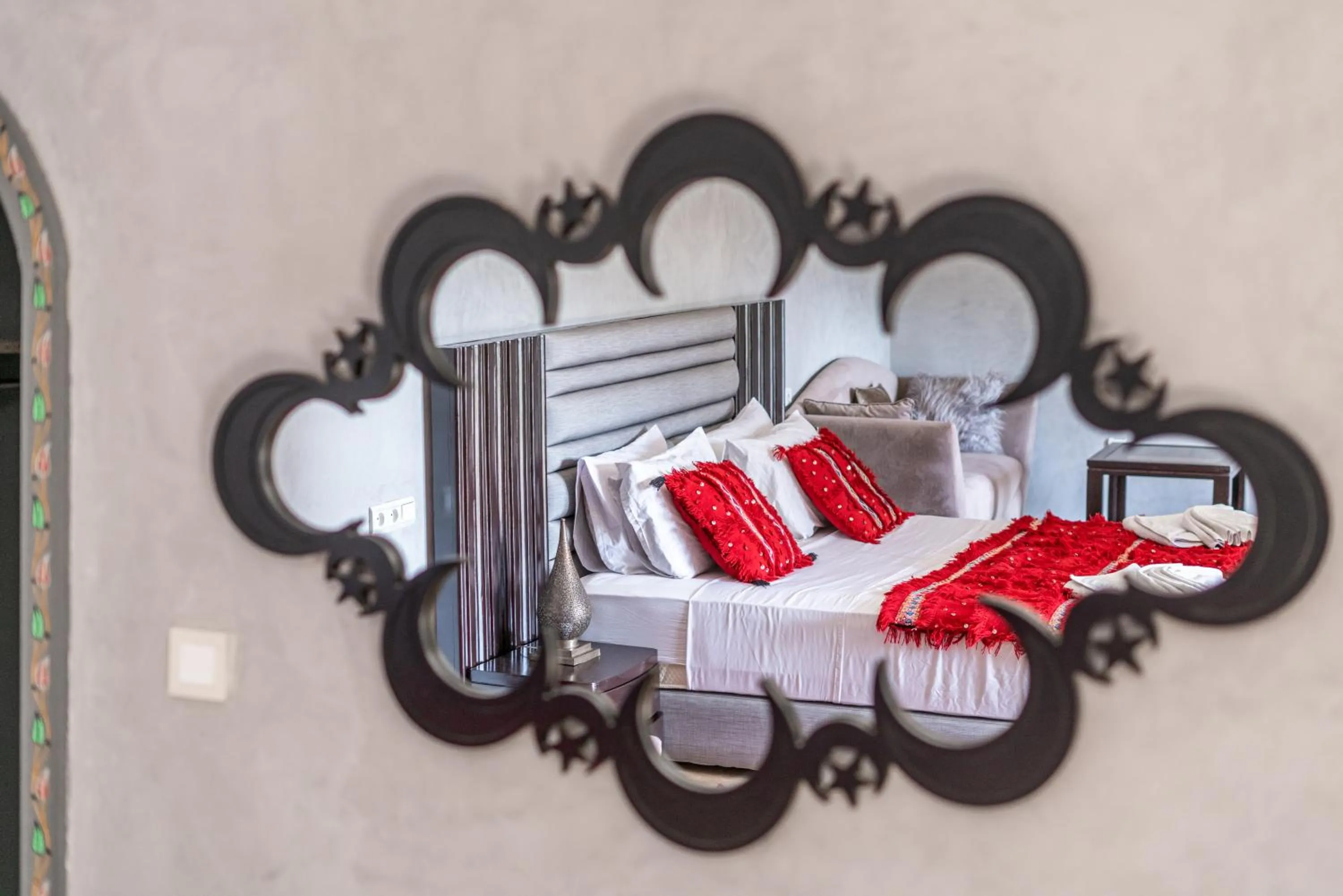 Decorative detail, Bed in Riad Les Nuits De Fès