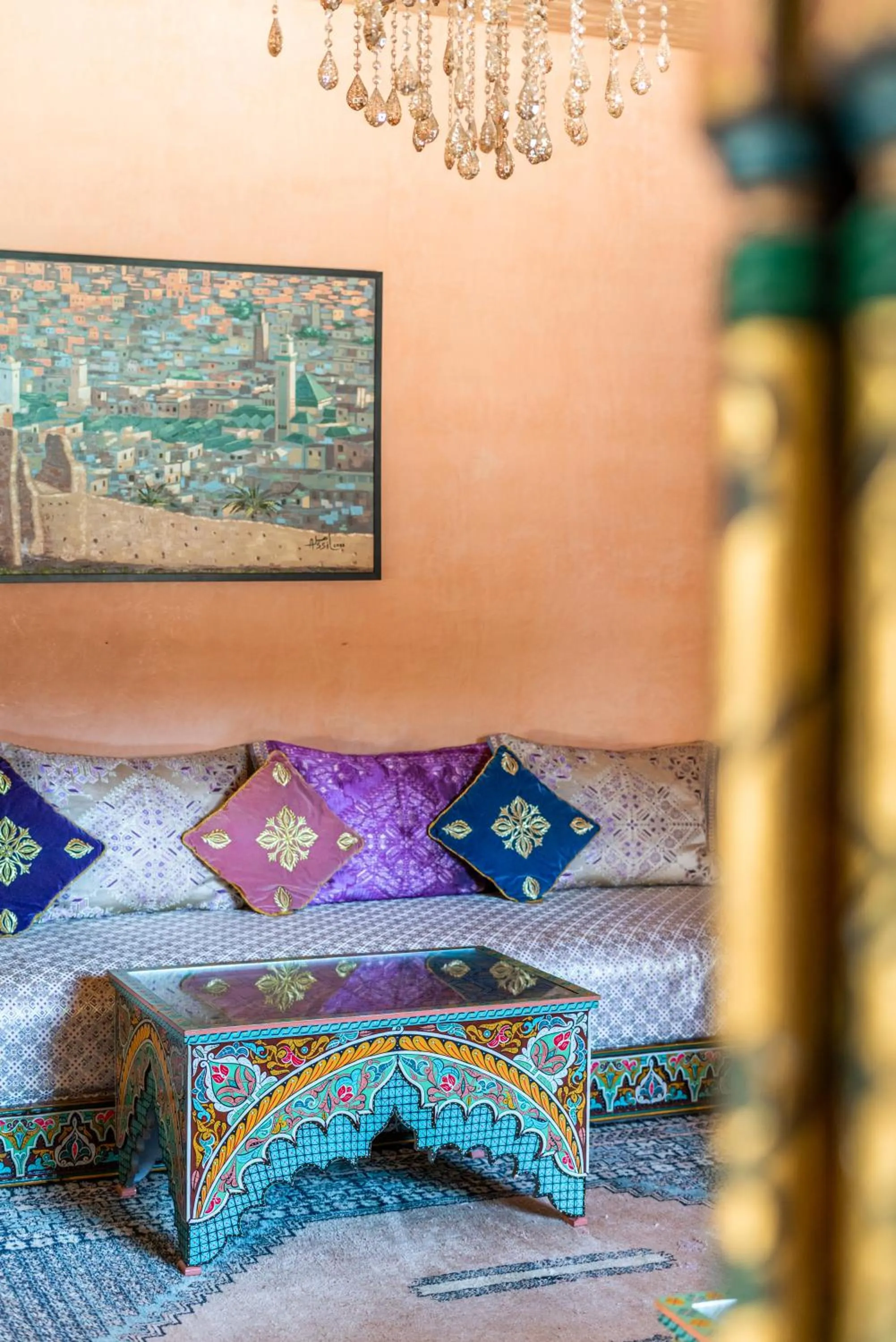 Living room in Riad Les Nuits De Fès