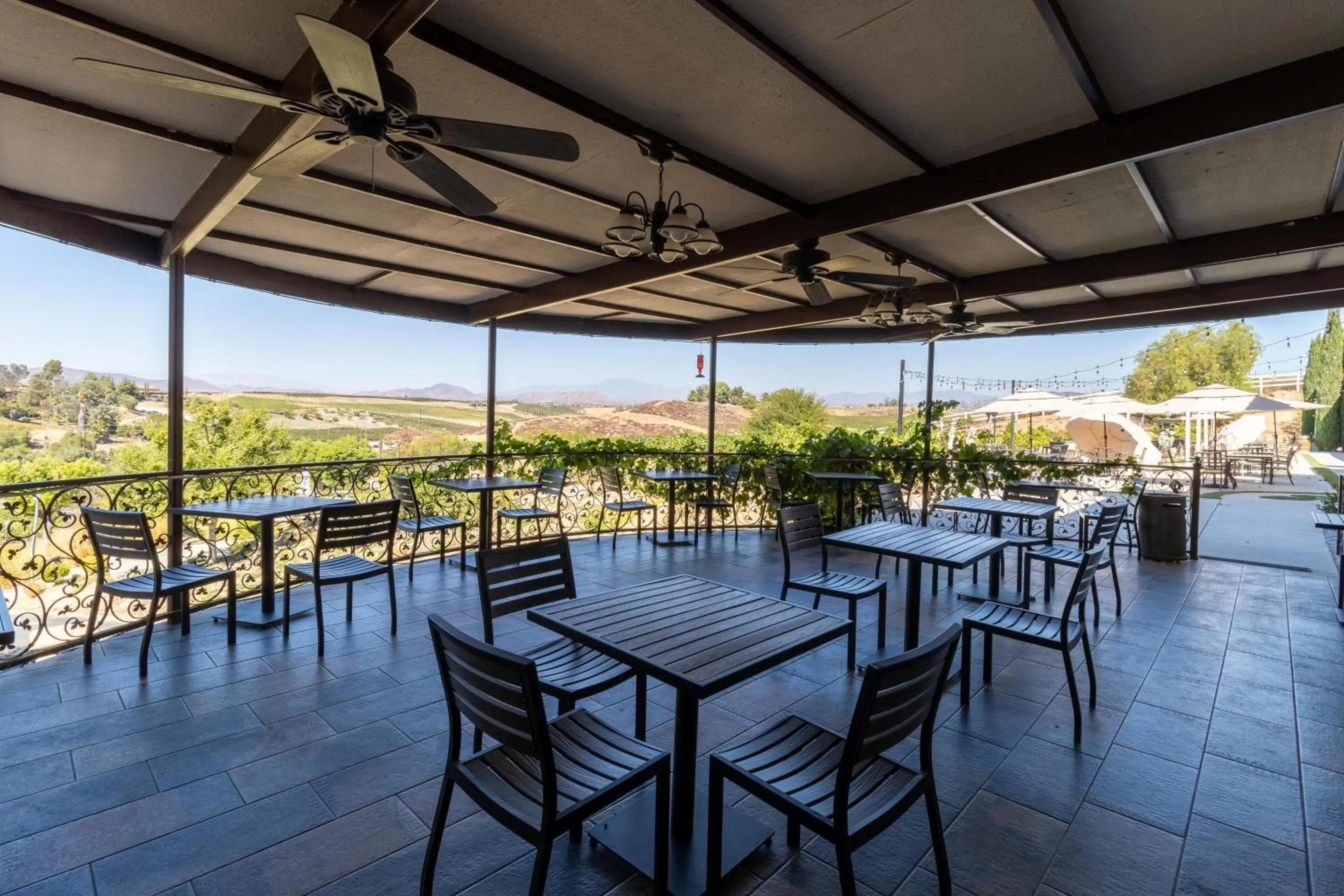 Patio in Churon Inn Winery