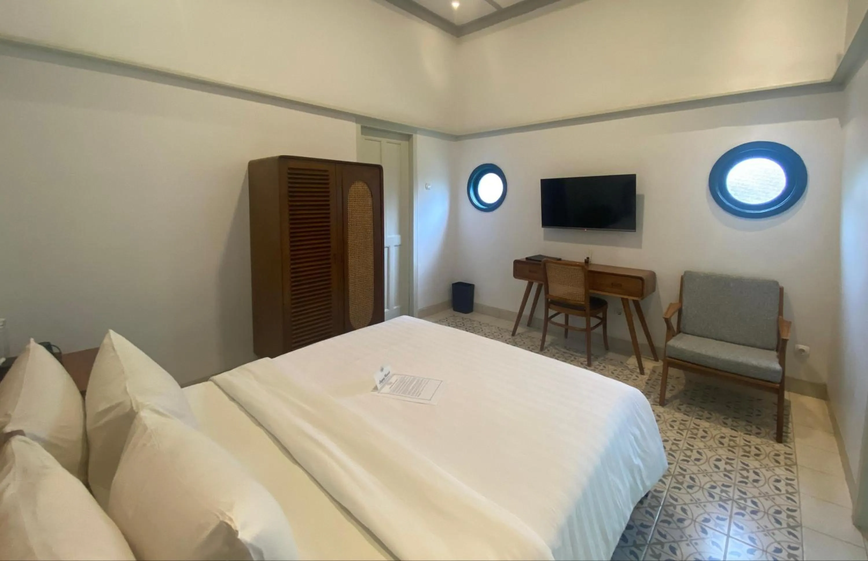 Bed in CERIA HOTEL at Alun Alun Yogyakarta