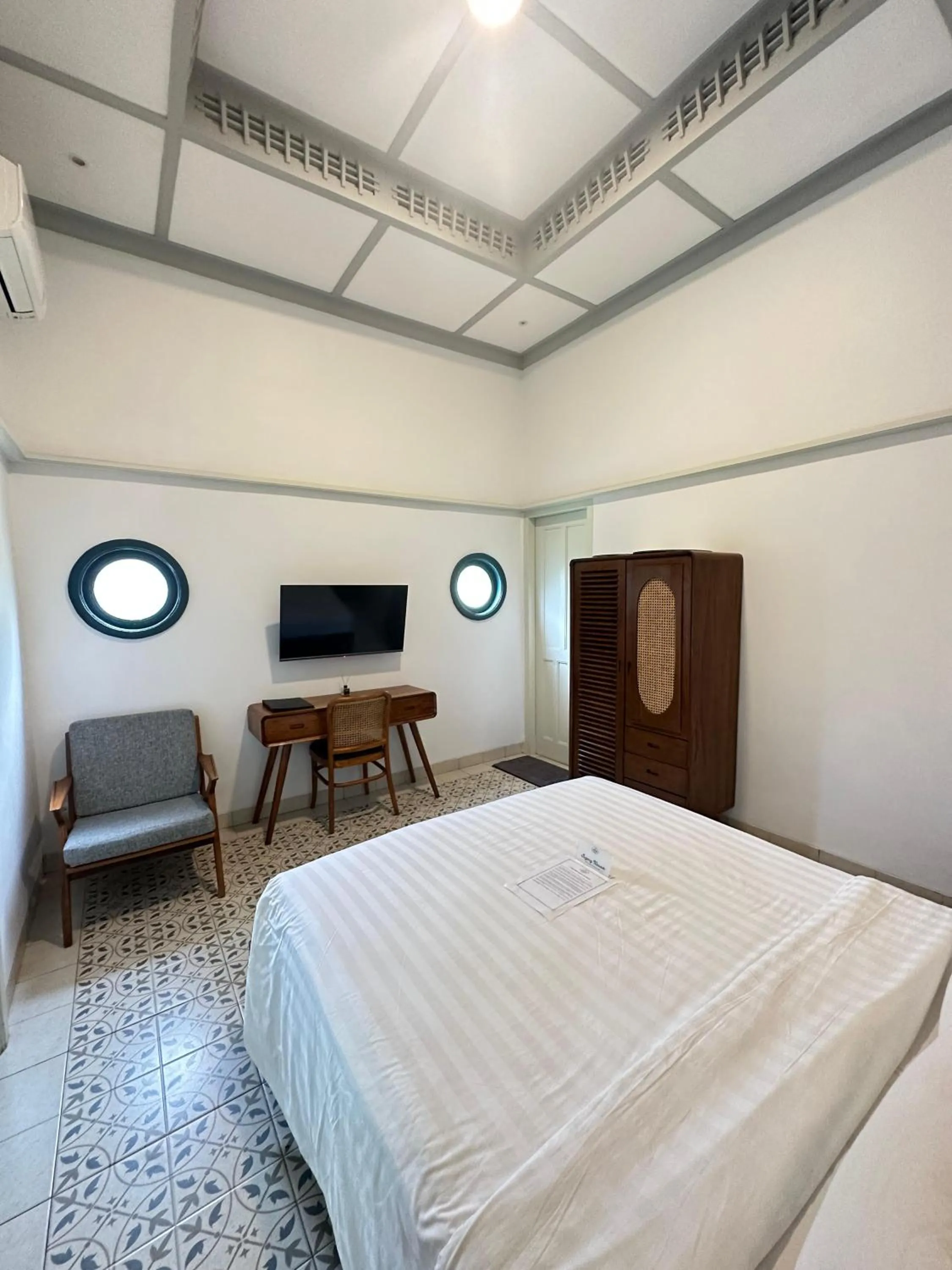 Bed in CERIA HOTEL at Alun Alun Yogyakarta