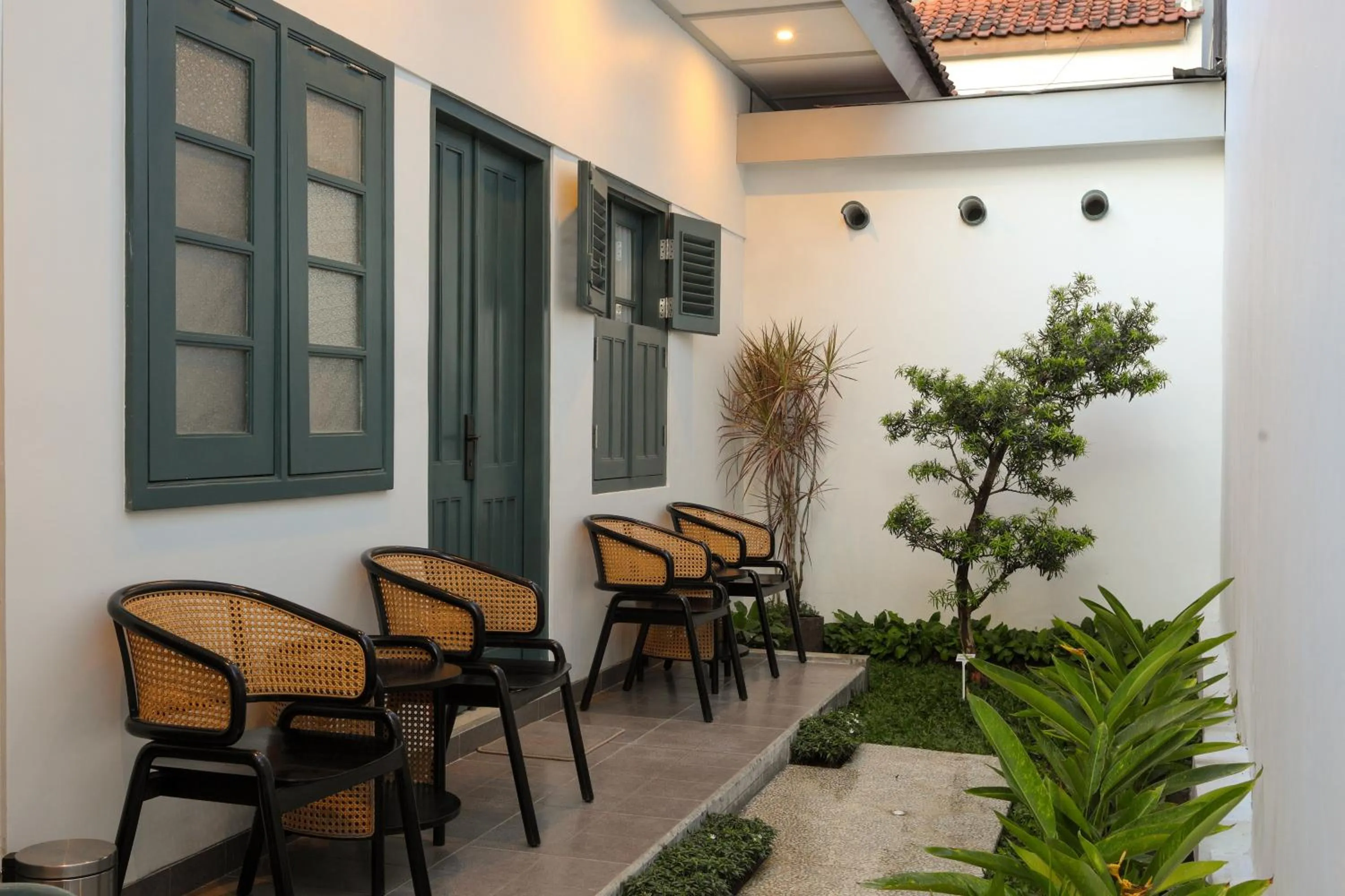 Balcony/Terrace in CERIA HOTEL at Alun Alun Yogyakarta