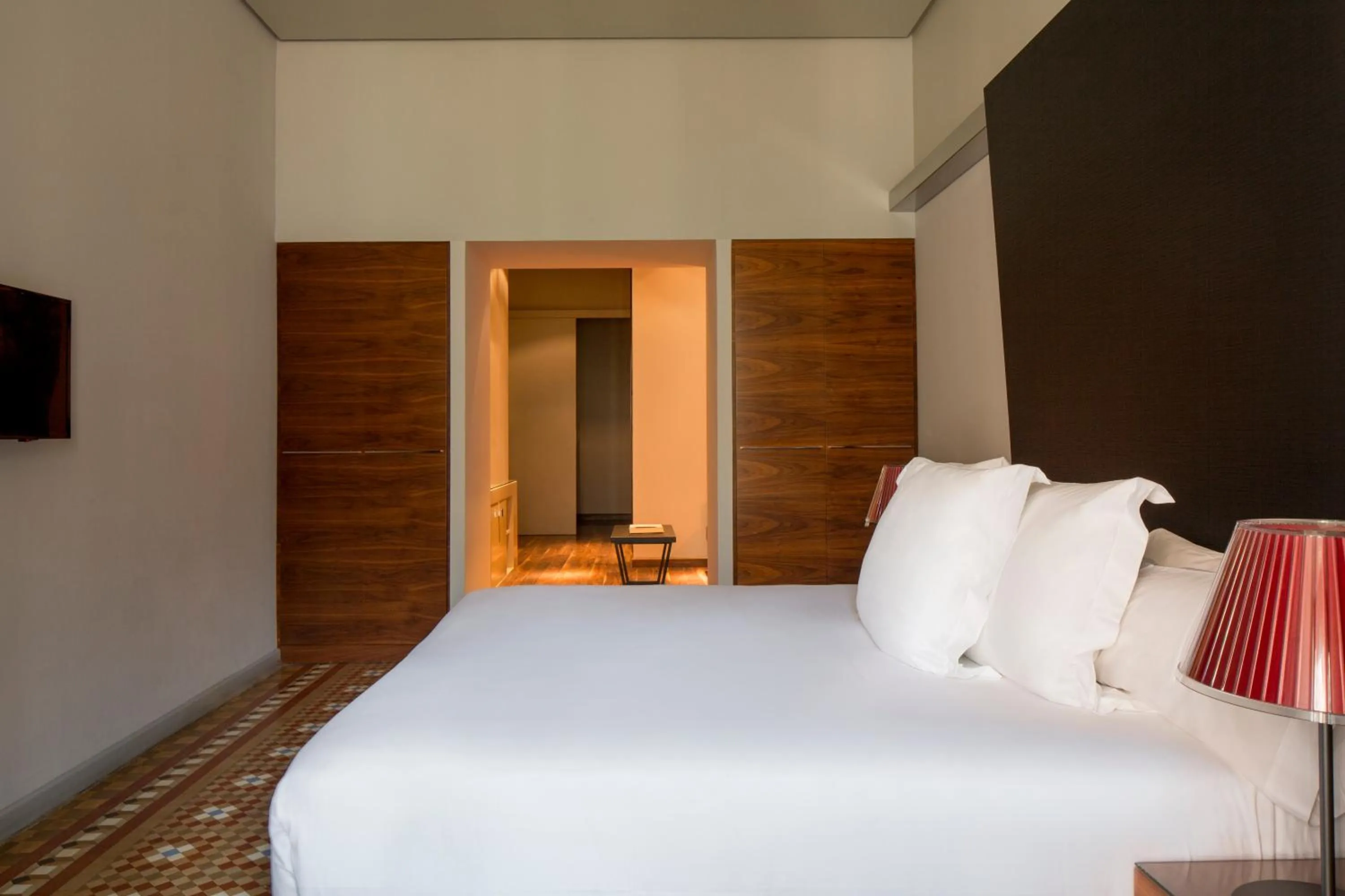 Bed in Hotel Balmes, a member of Preferred Hotels & Resorts