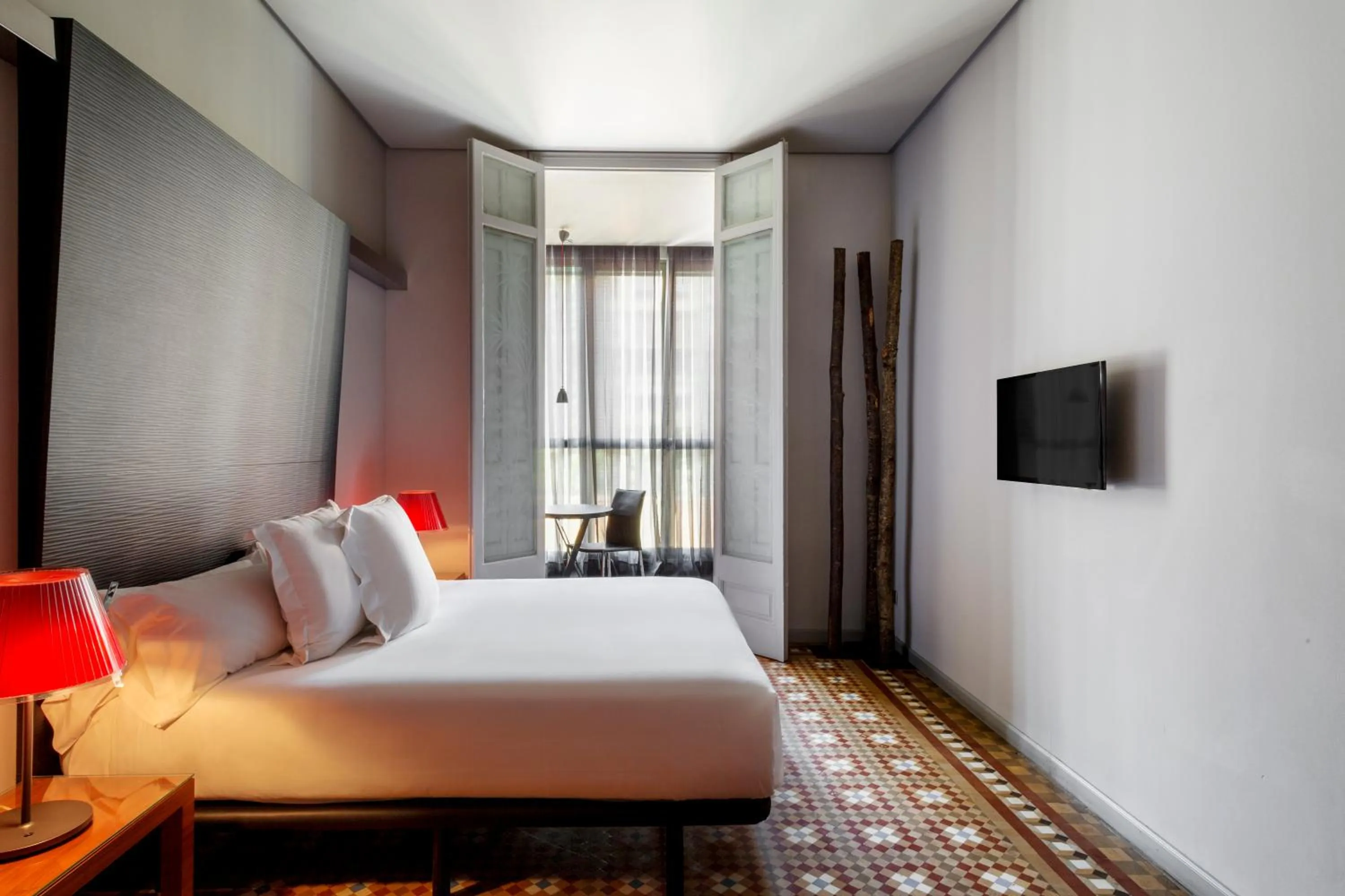 Bed in Hotel Balmes, a member of Preferred Hotels & Resorts