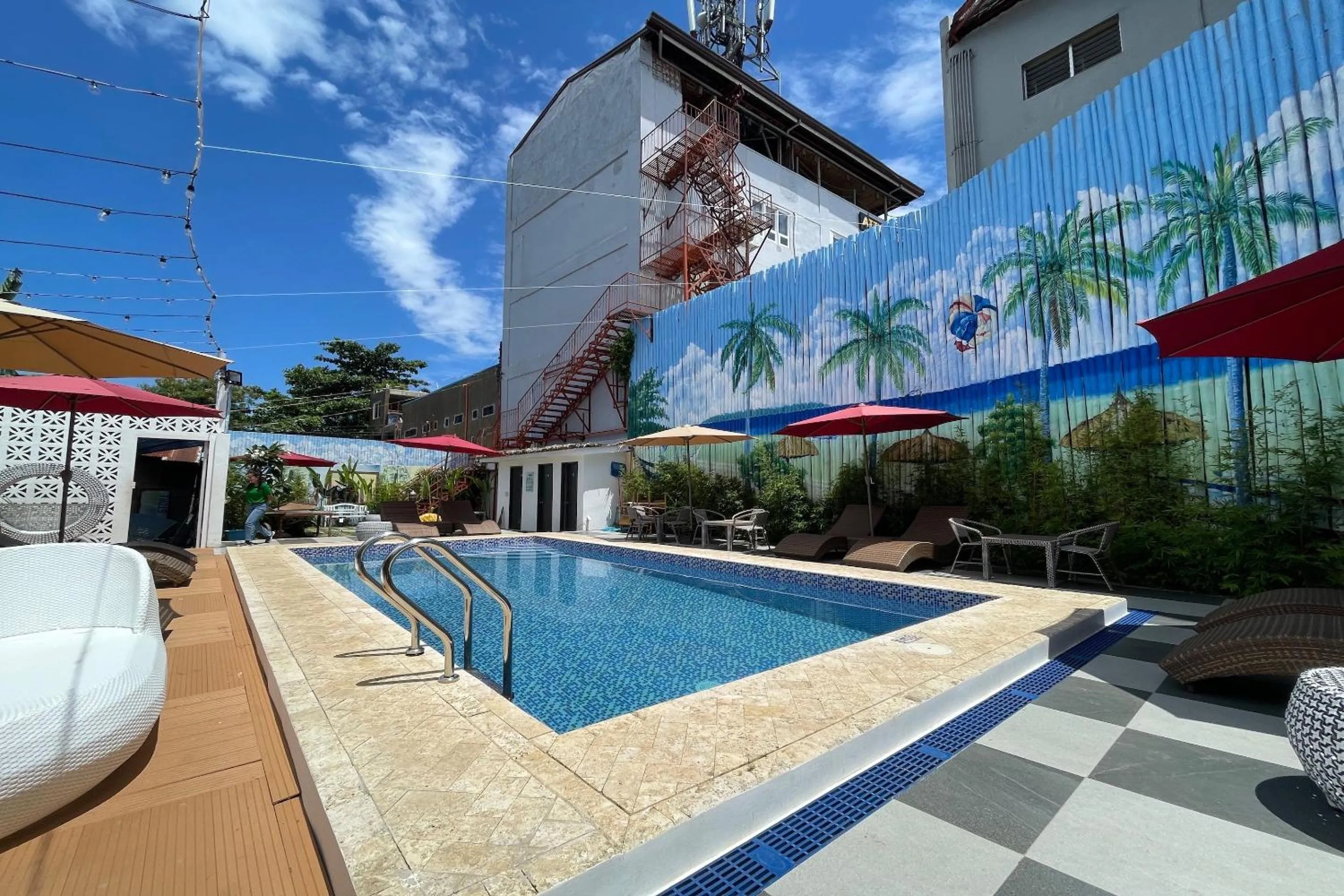 Swimming pool in Attic Capsule Hotel