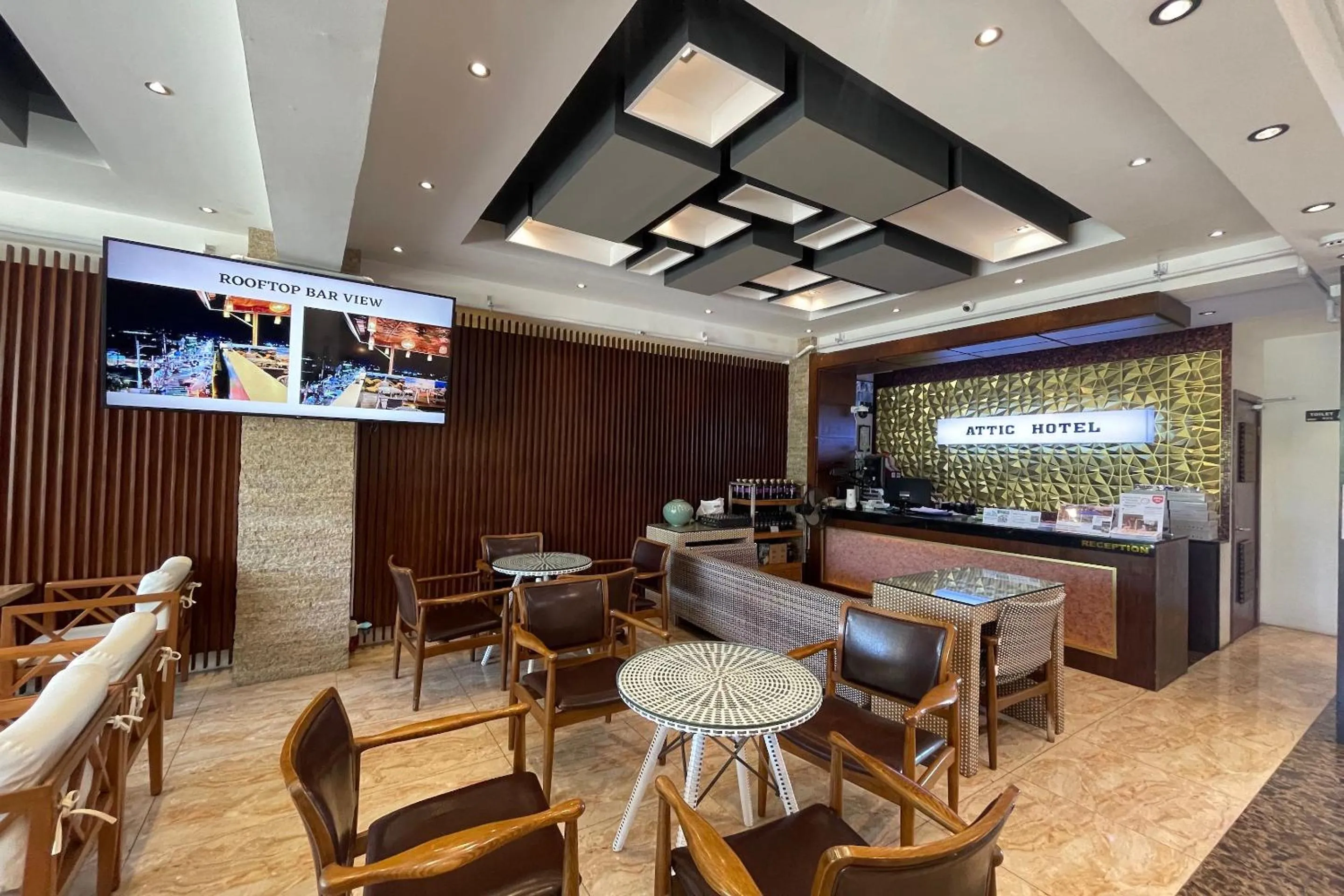 Lobby or reception in Attic Capsule Hotel