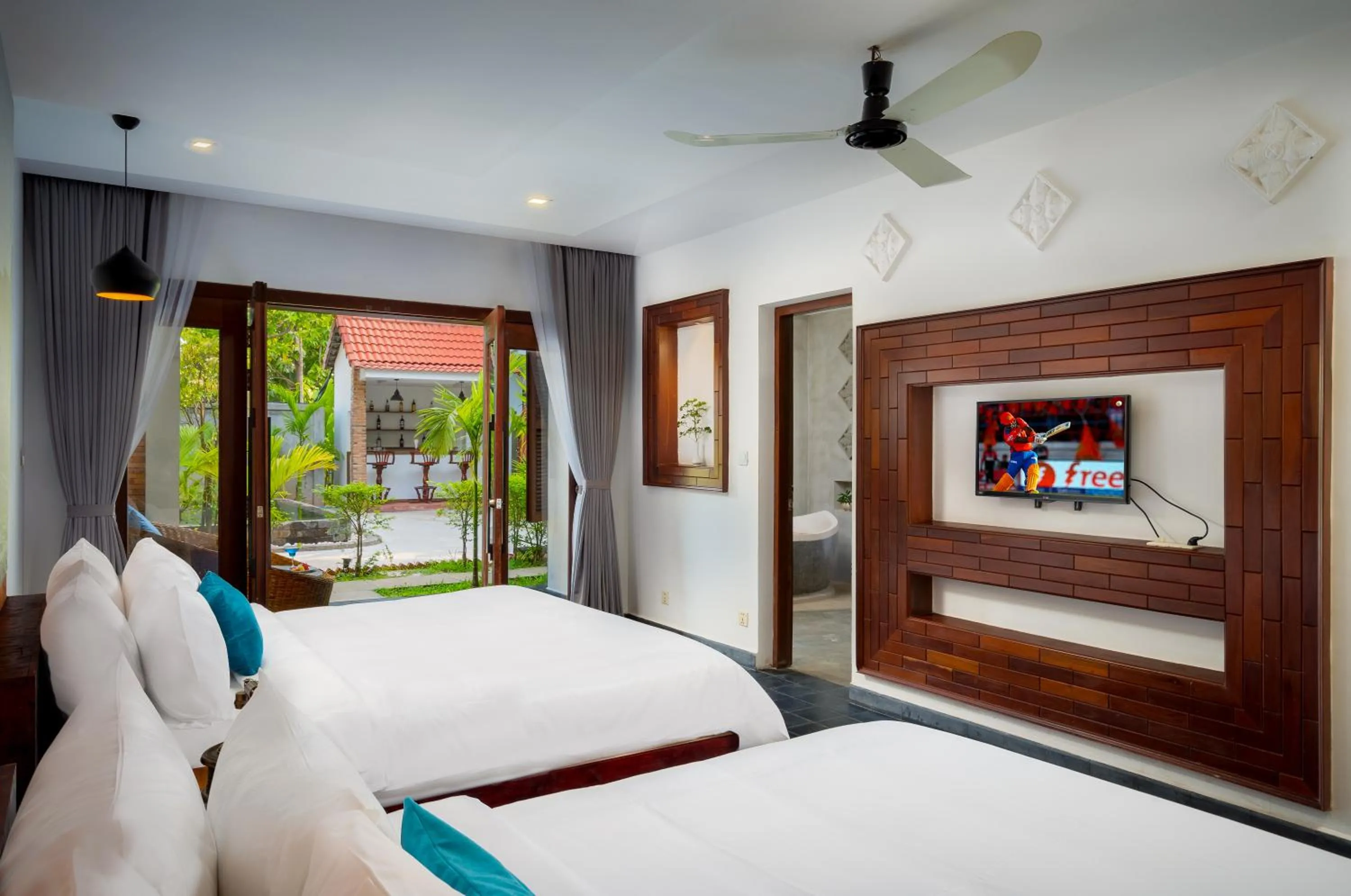 Bed in Bopha Watbo Residence