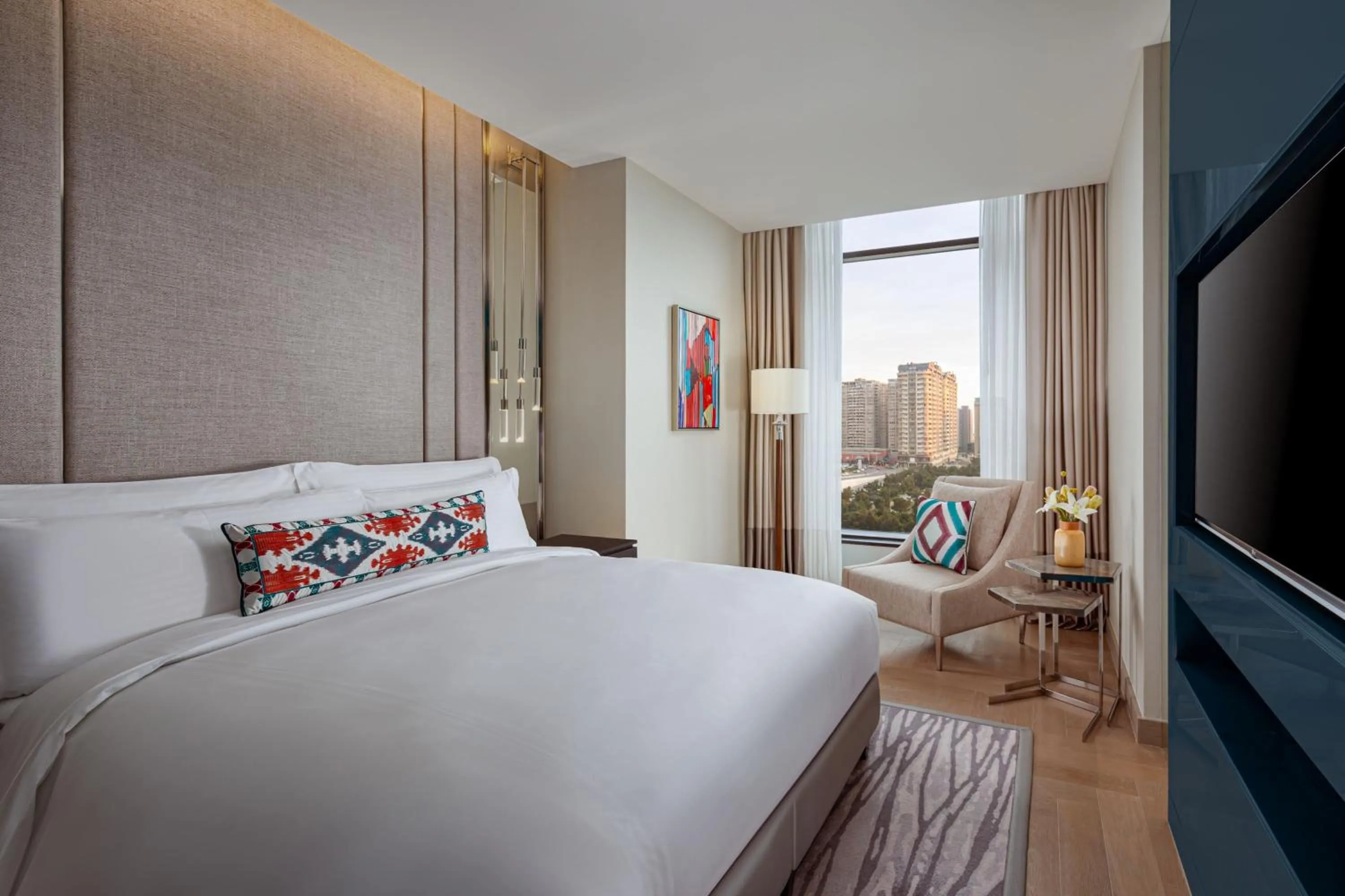 Bedroom, Bed in The Ritz-Carlton, Baku