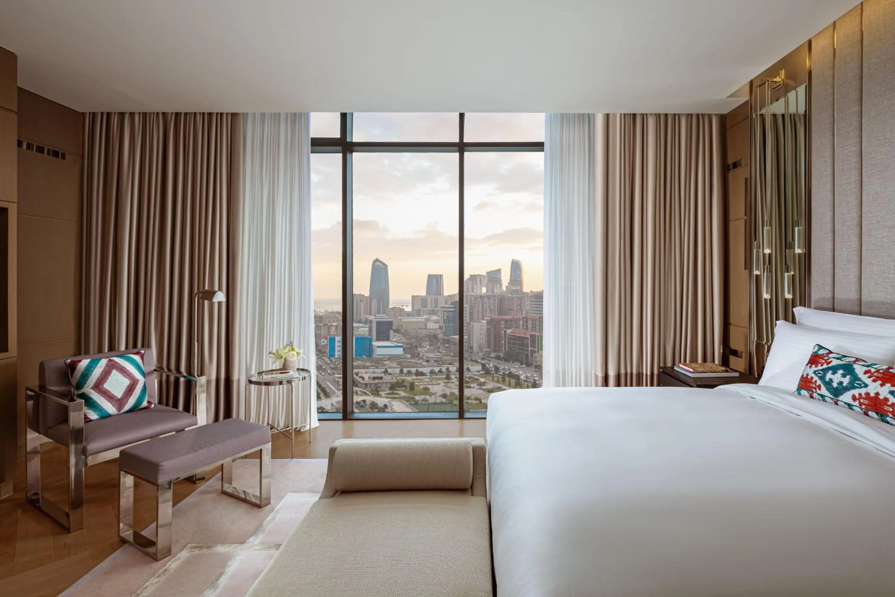 Bedroom, Bed in The Ritz-Carlton, Baku