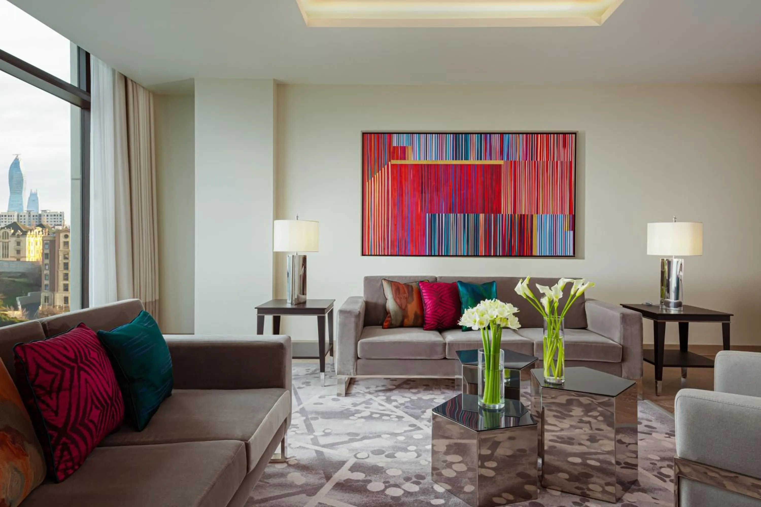 Living room in The Ritz-Carlton, Baku
