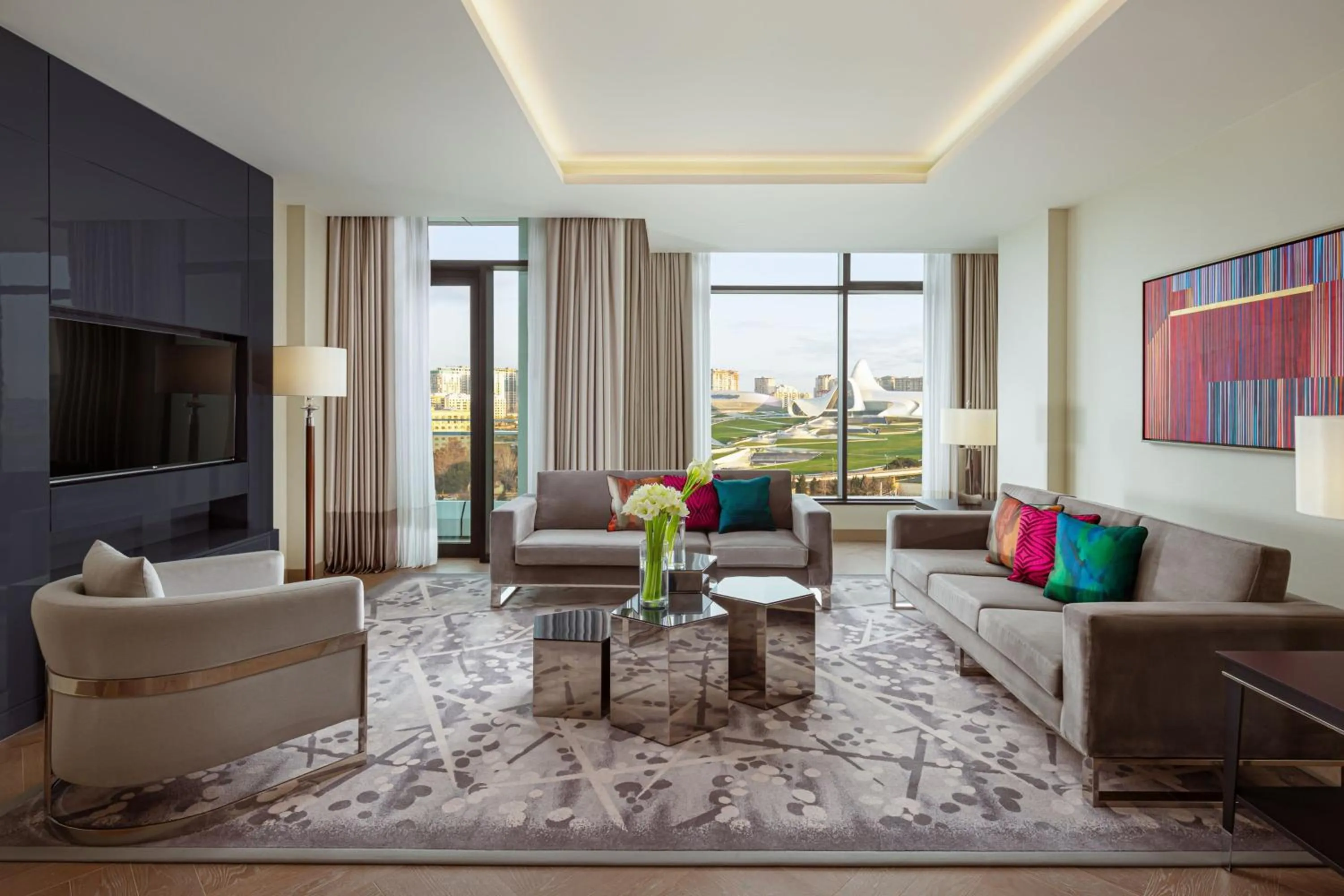 Living room in The Ritz-Carlton, Baku