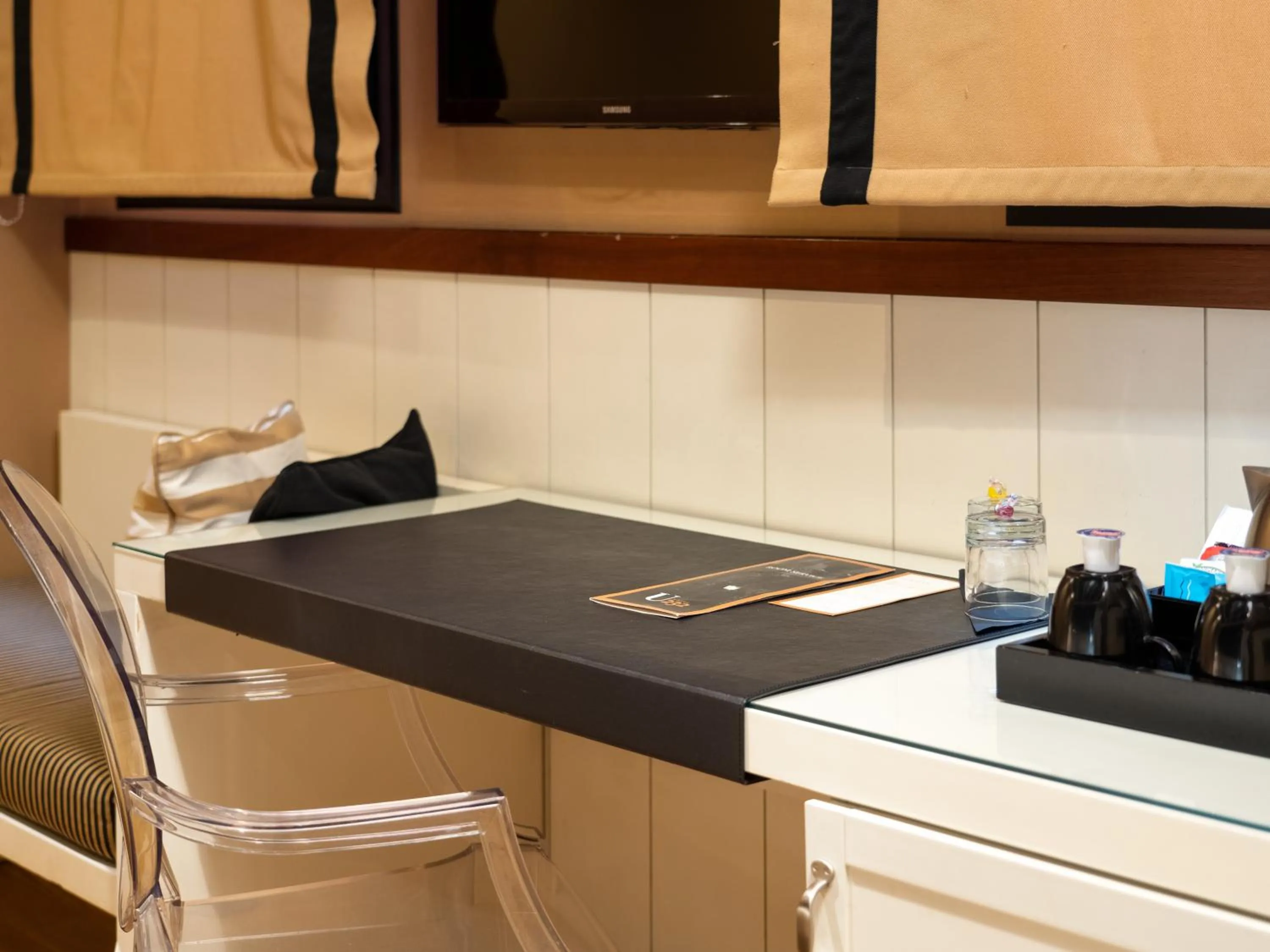 Seating area in U232 Hotel