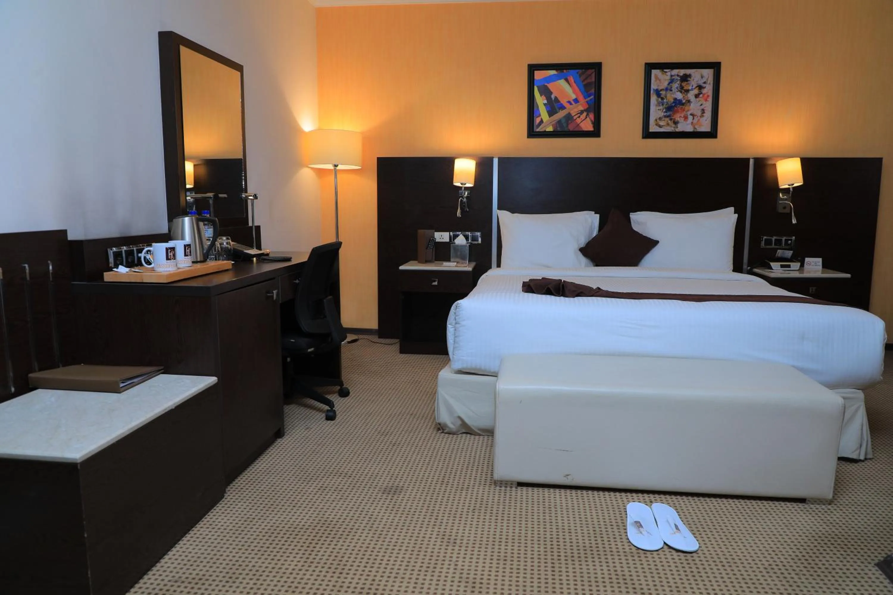 Bed in Cassiopeia Hotel