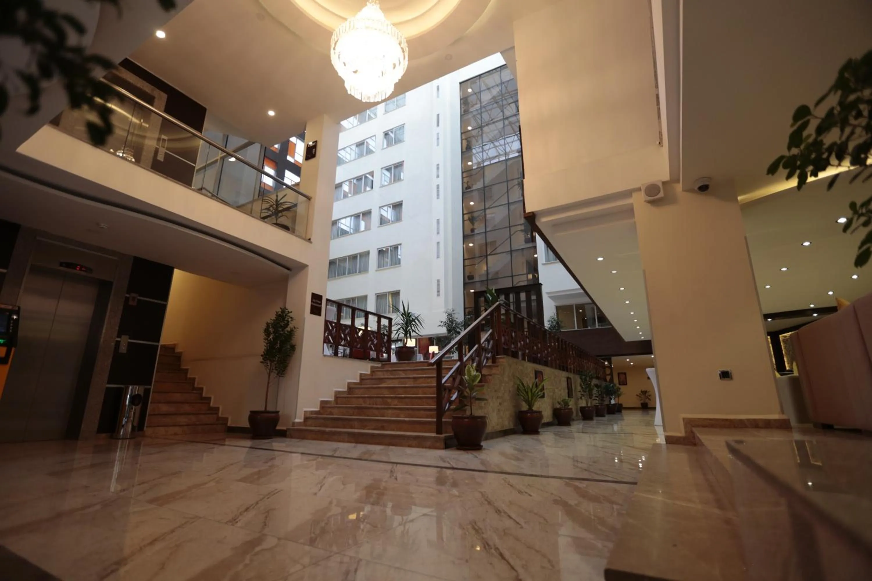 Lobby or reception in Cassiopeia Hotel
