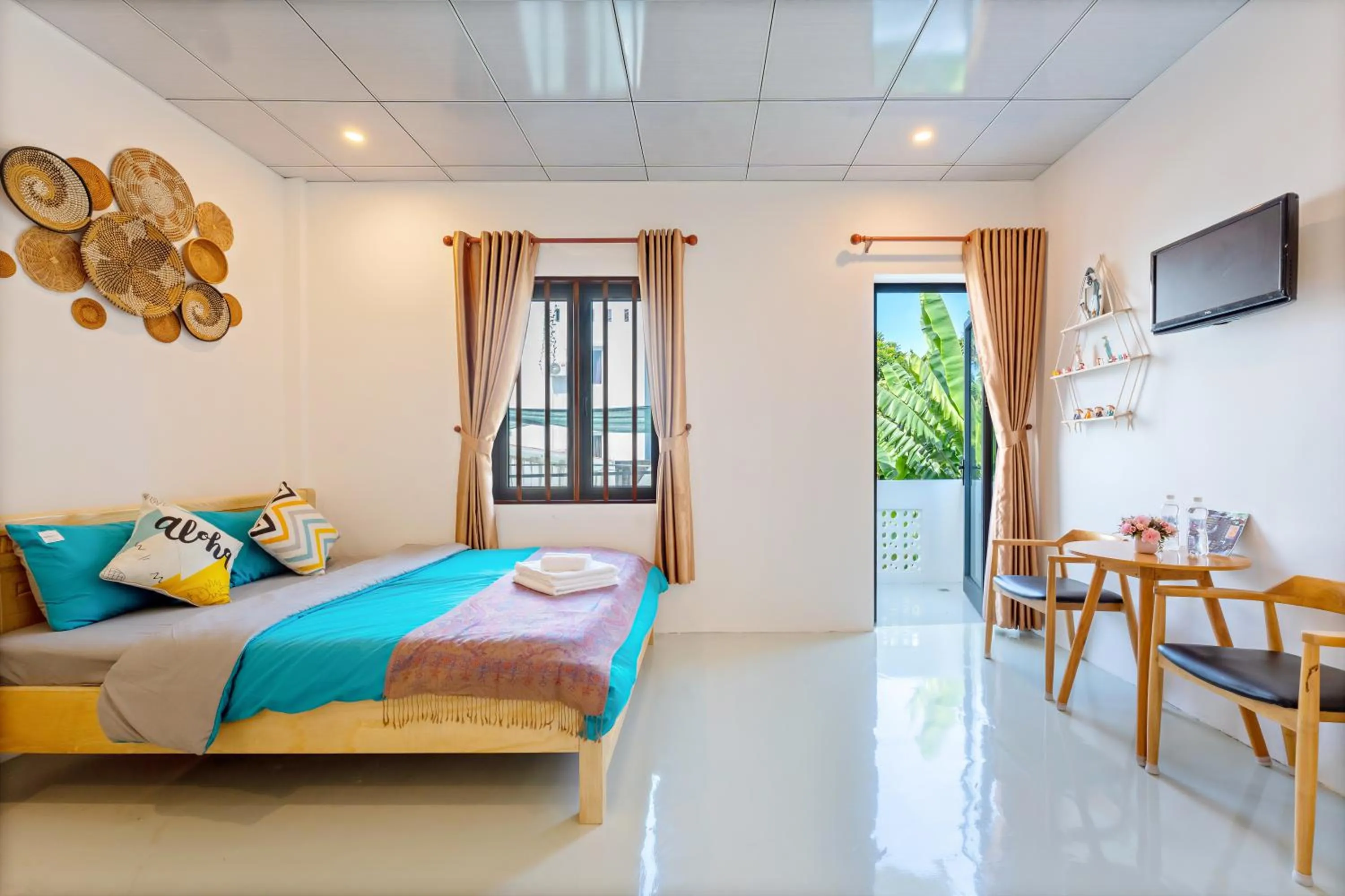 Bedroom, Bed in Alley Garden Homestay Hoi An