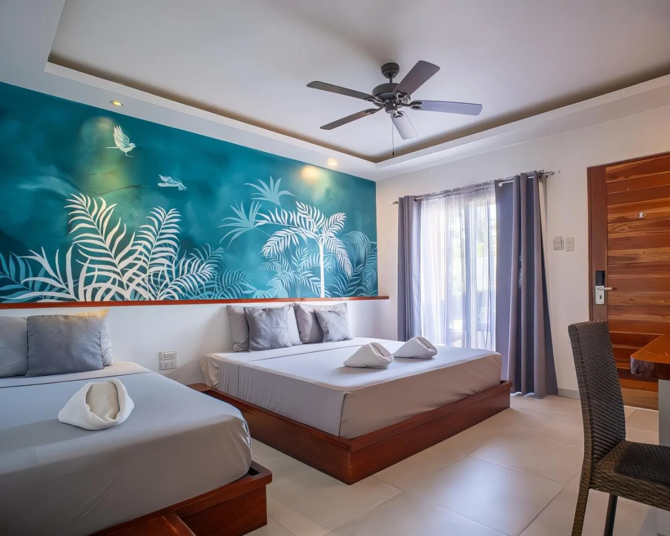 Bed in Yellow Mango Resort Bohol