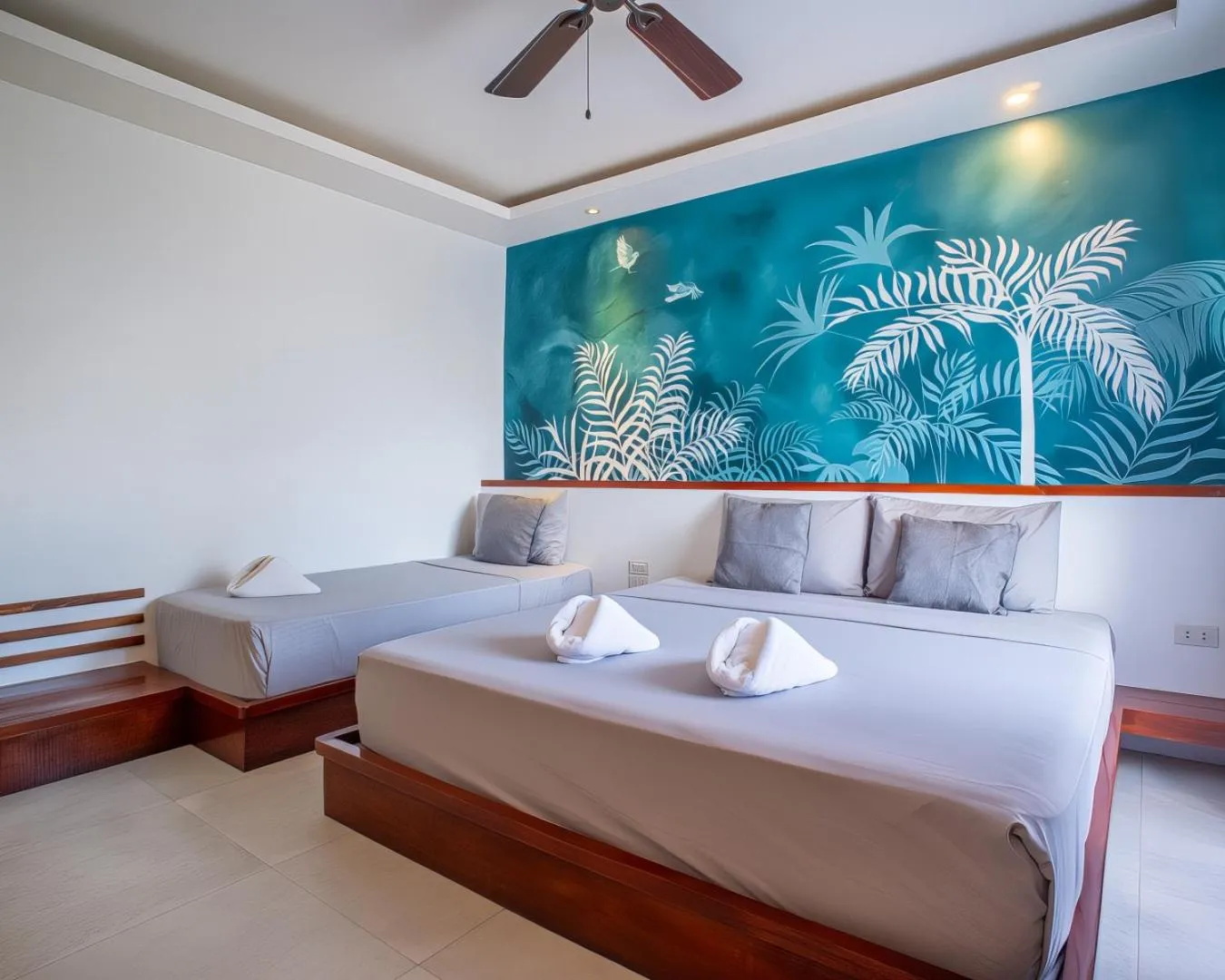 Bed in Yellow Mango Resort Bohol