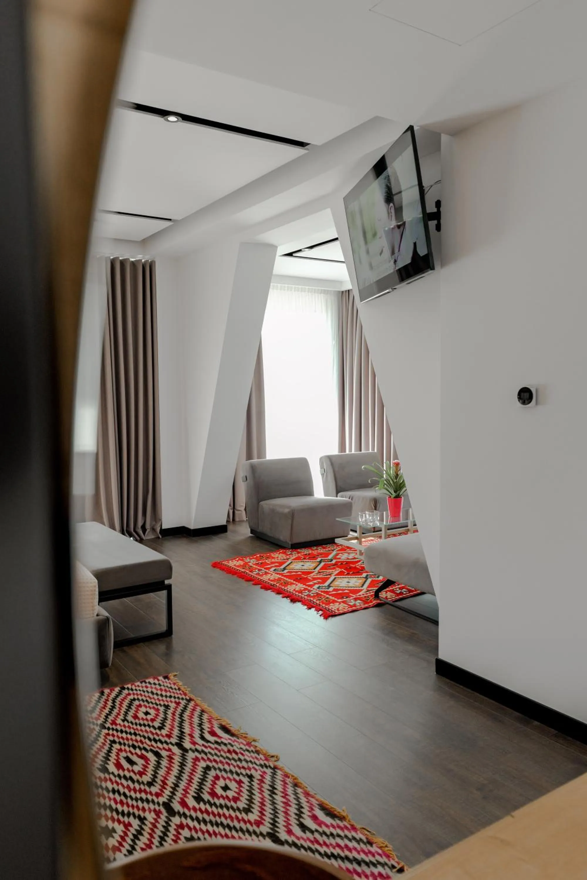 Bed in Hotel Uji Ftohte Tepelene