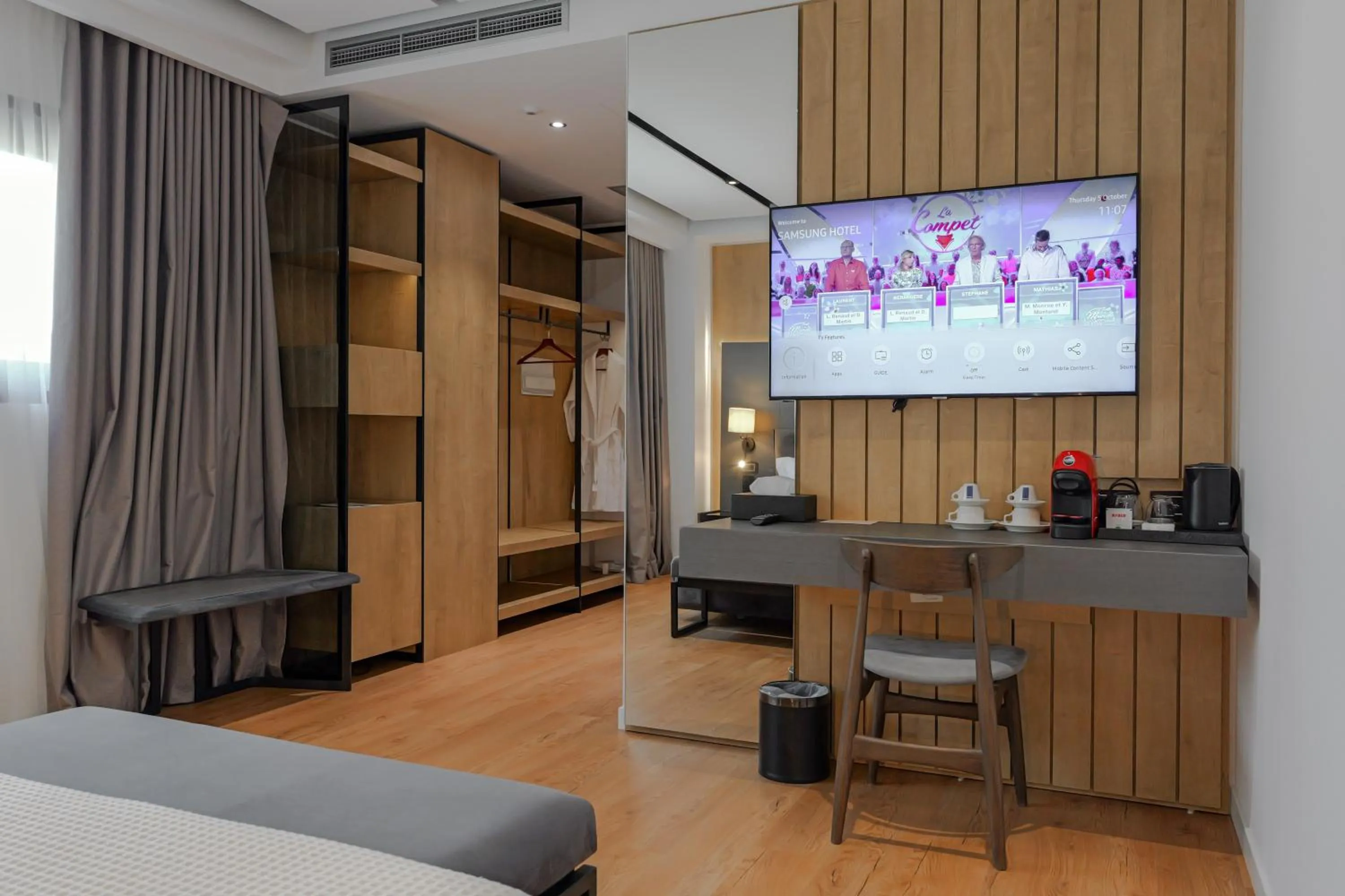 Bed in Hotel Uji Ftohte Tepelene