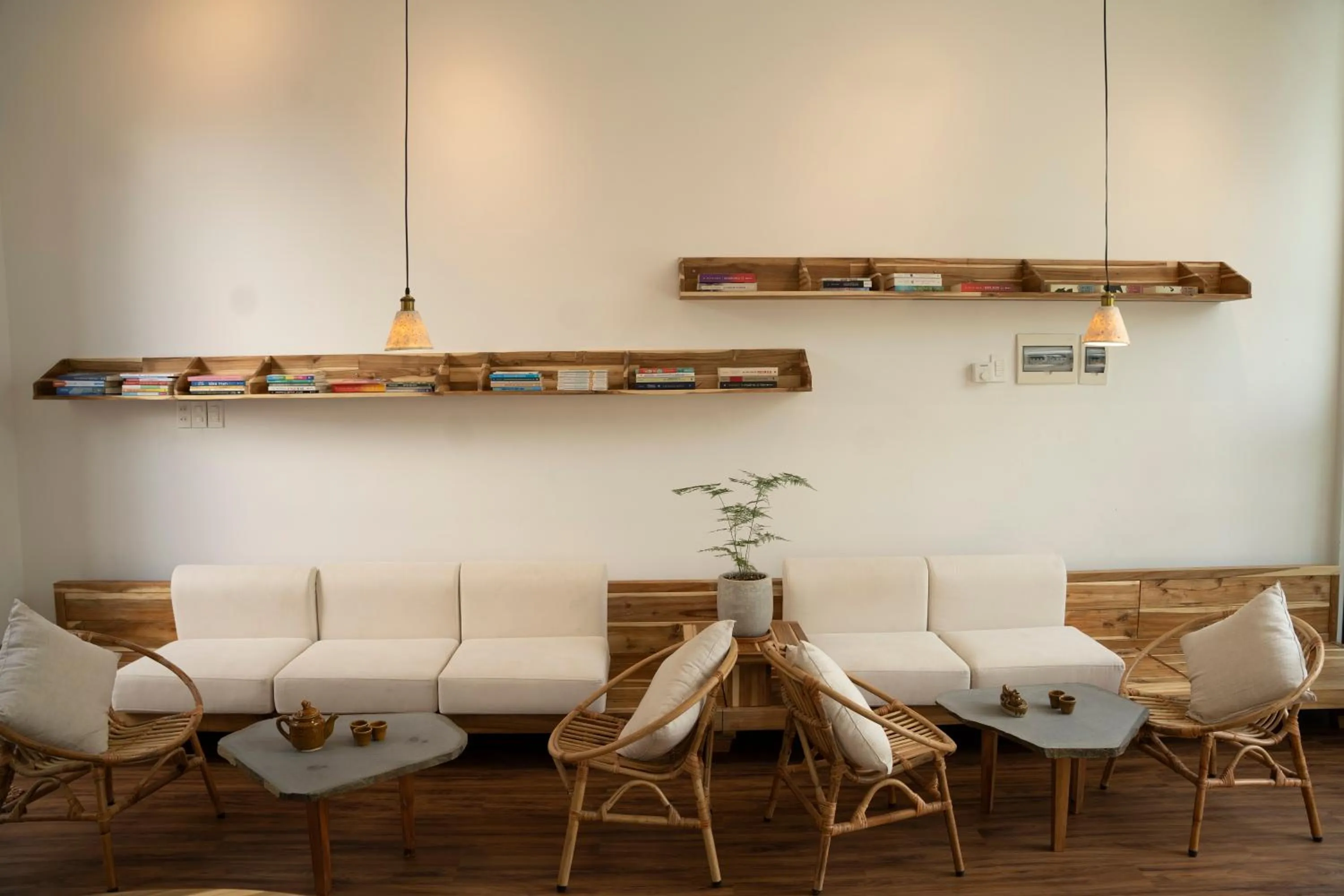 Seating area in Metta Homestay Hue