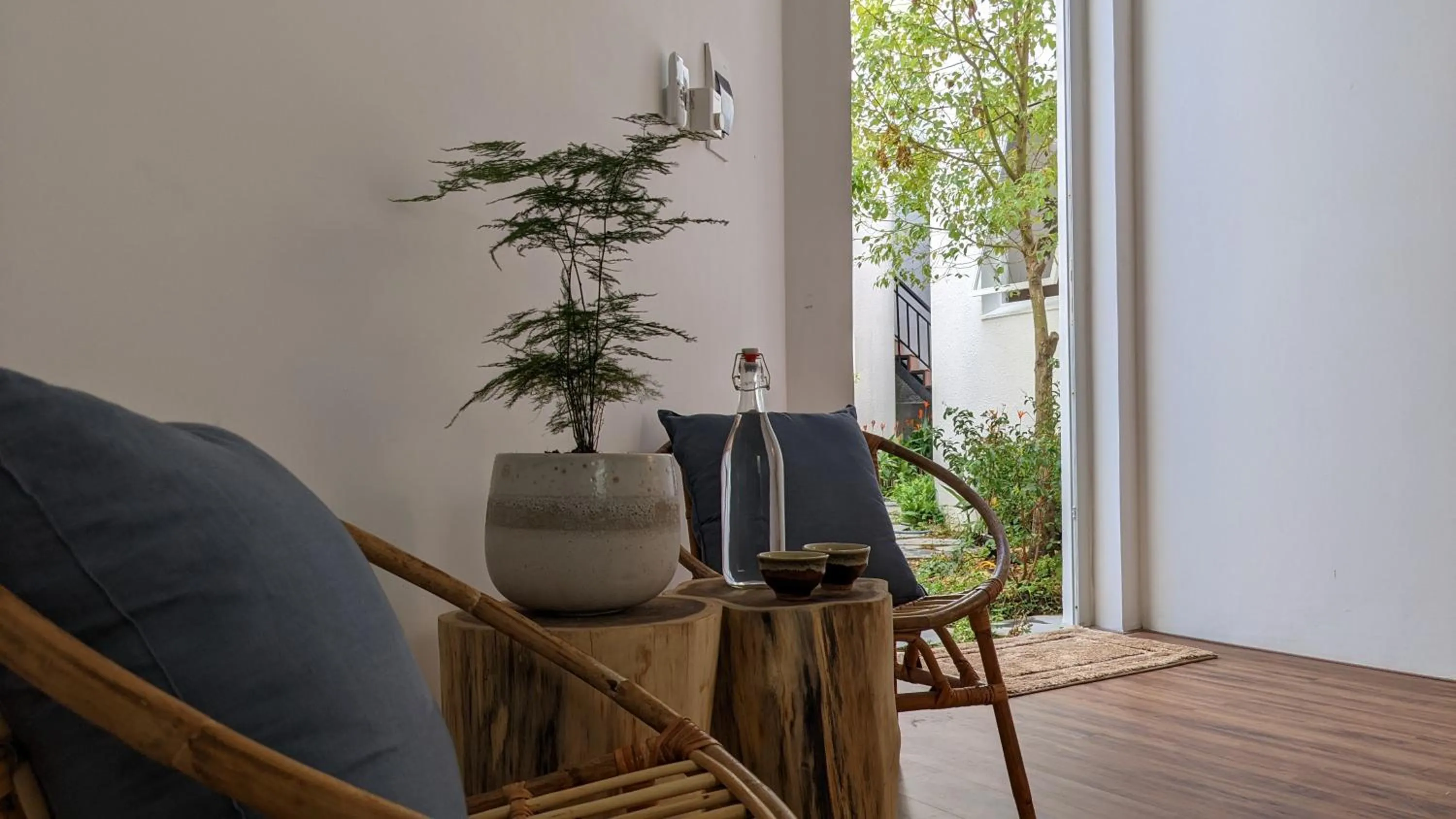 Seating area in Metta Homestay Hue