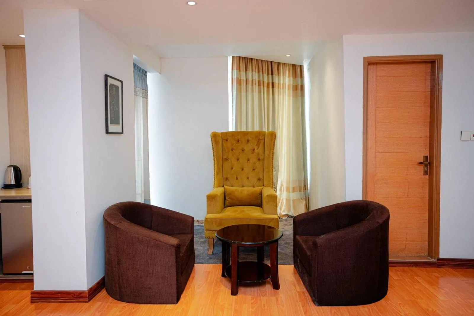 Seating area in Royal Raj Hotel