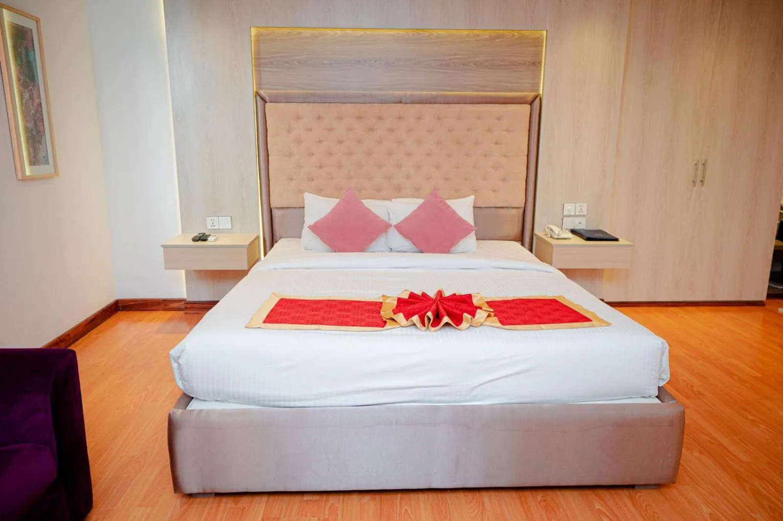 Photo of the whole room, Bed in Royal Raj Hotel