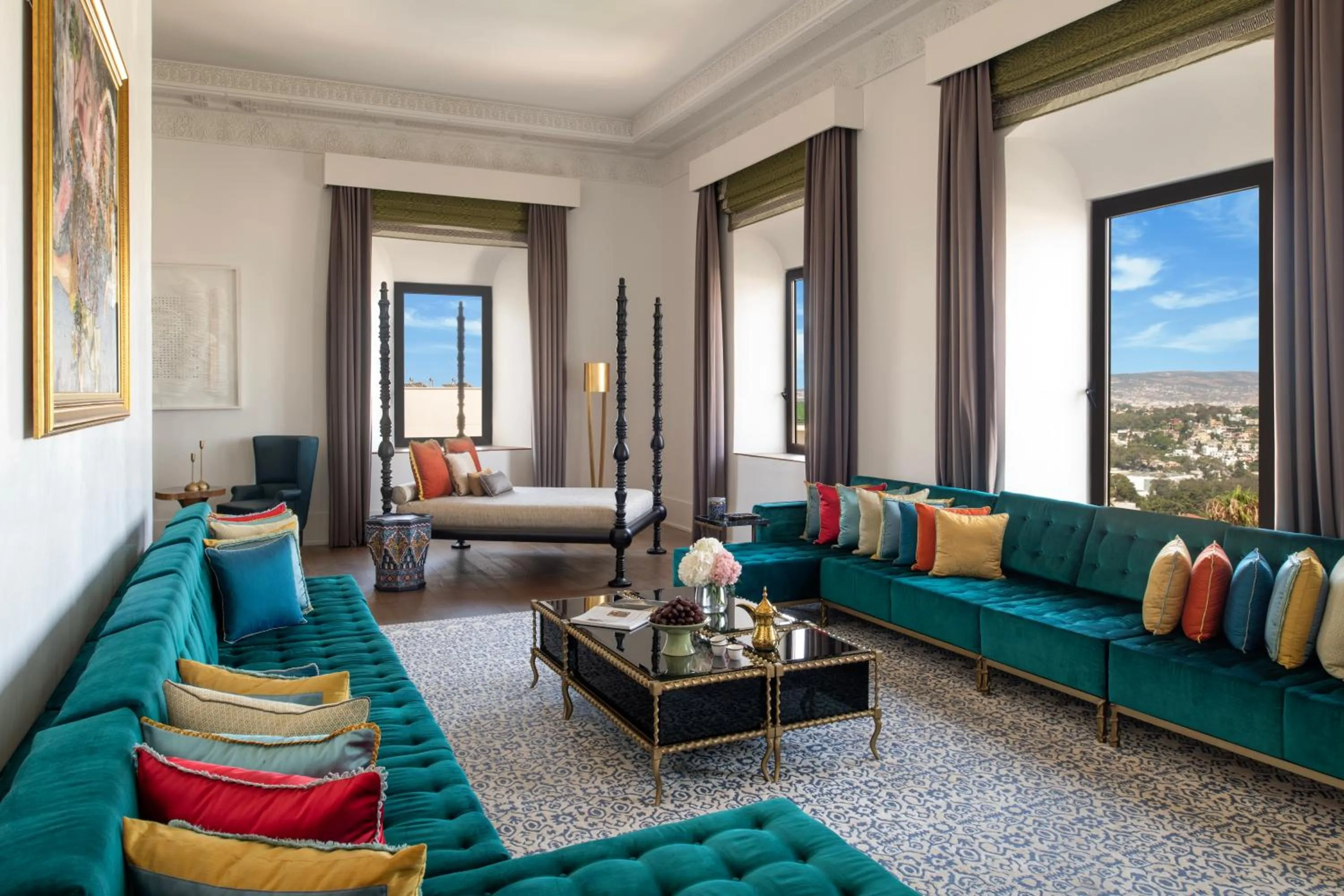 Living room in Fairmont Tazi Palace Tangier