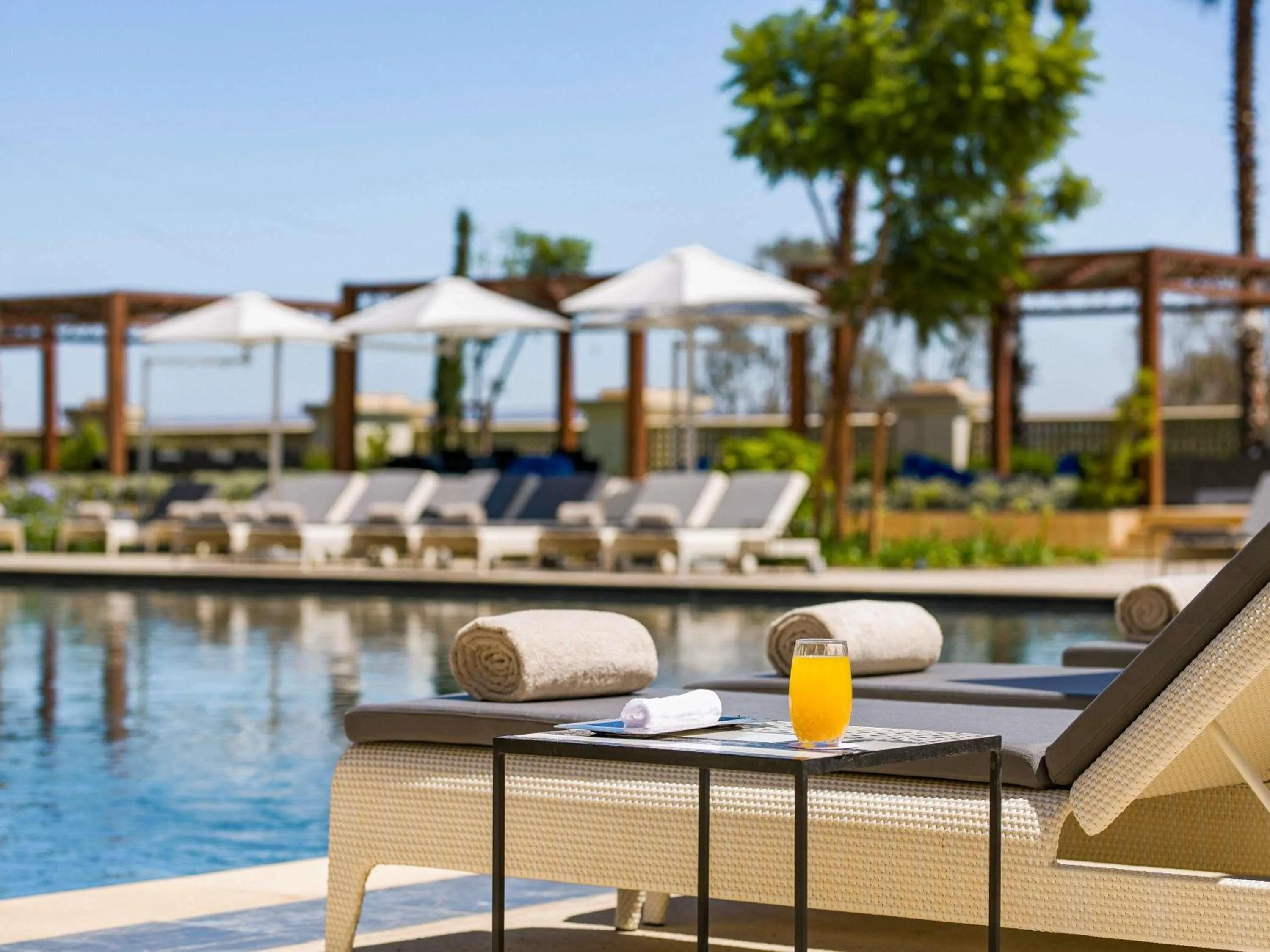 Pool view in Fairmont Tazi Palace Tangier