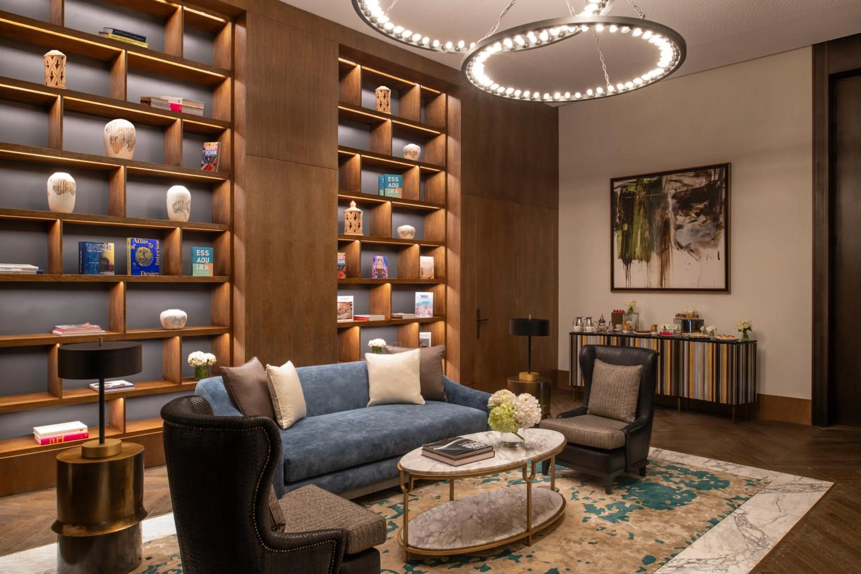 Library in Fairmont Tazi Palace Tangier