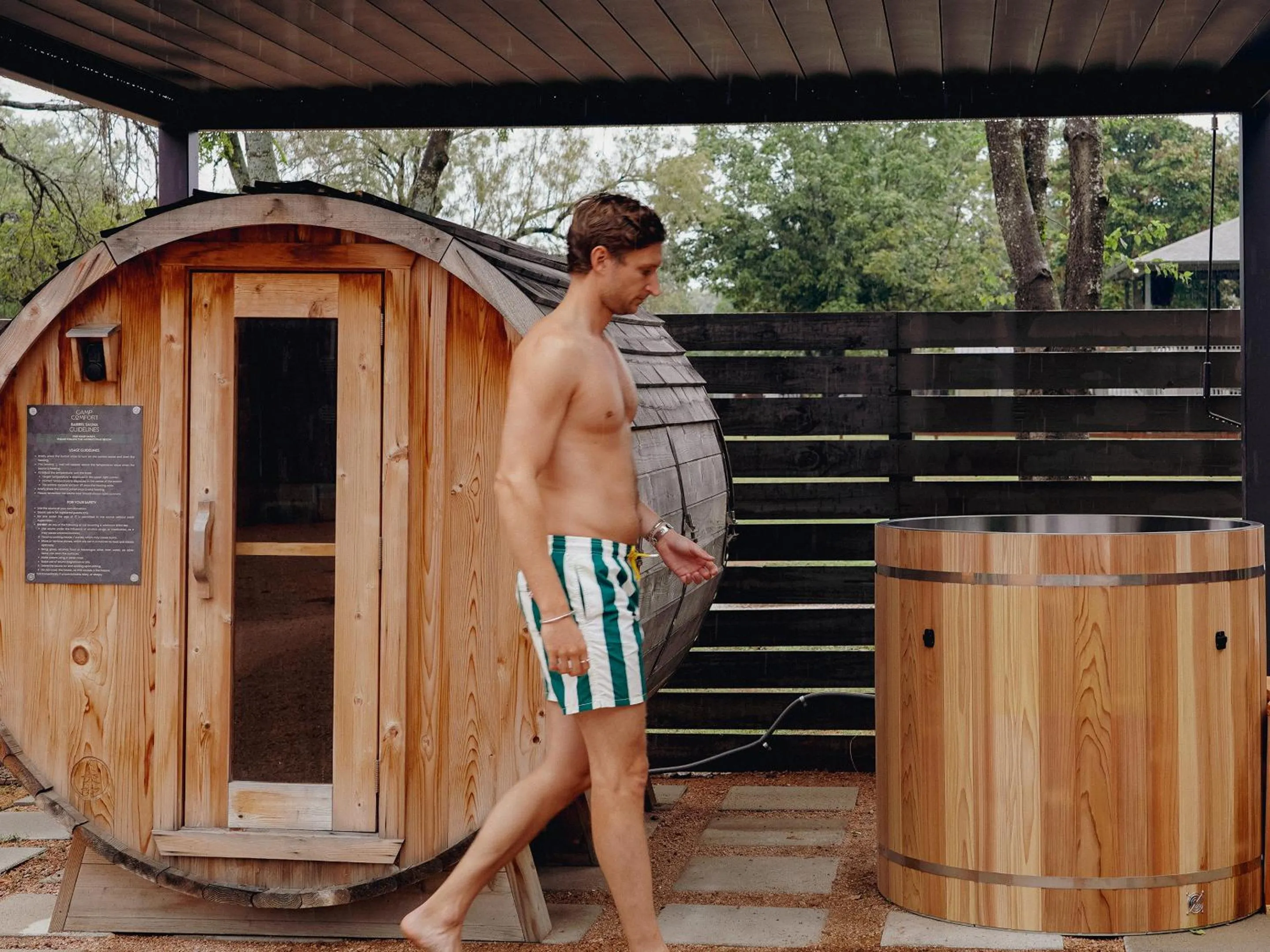 Sauna in Camp Comfort