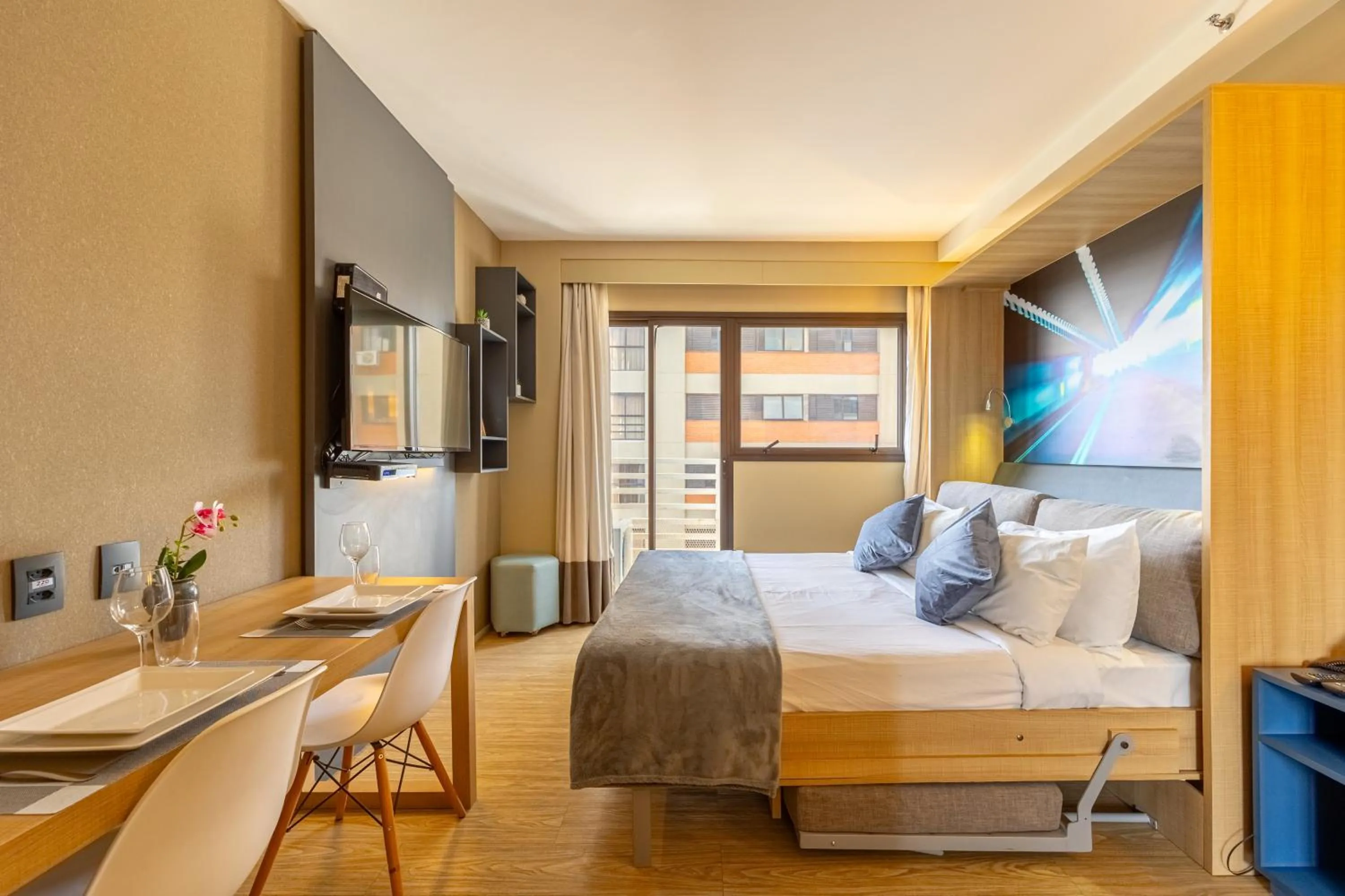 Photo of the whole room, Bed in APS - Alpha Stay By Anora Spaces