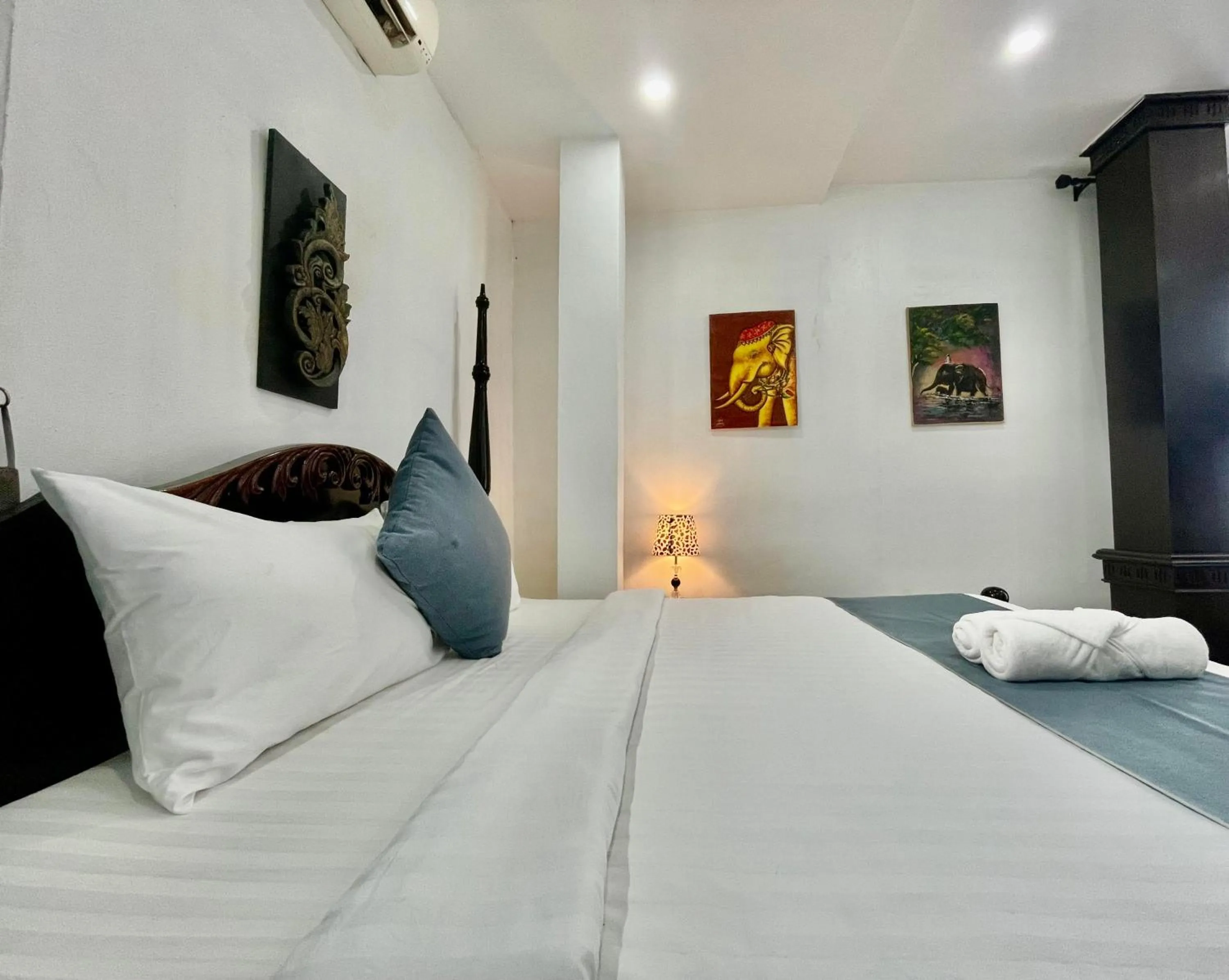 Bed in Villa Merry Lao Ban Aphay