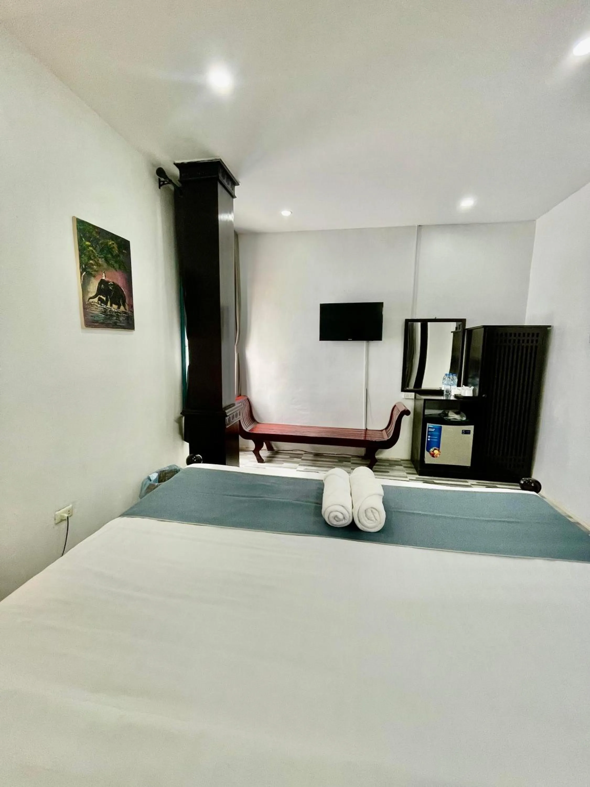 Bed in Villa Merry Lao Ban Aphay