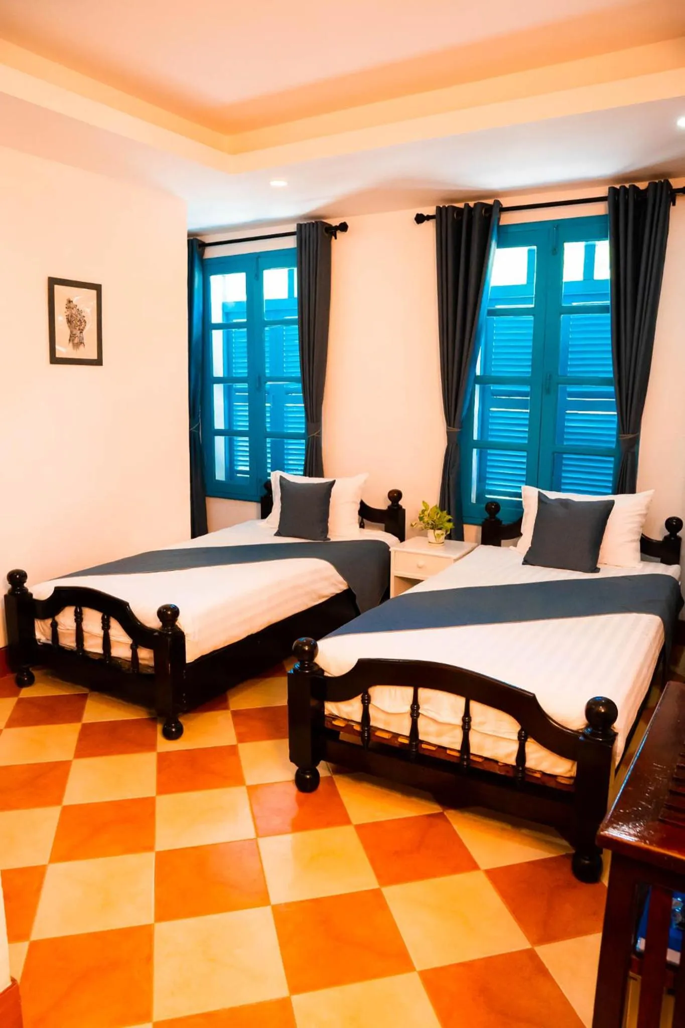 Bed in Villa Merry Lao Ban Aphay