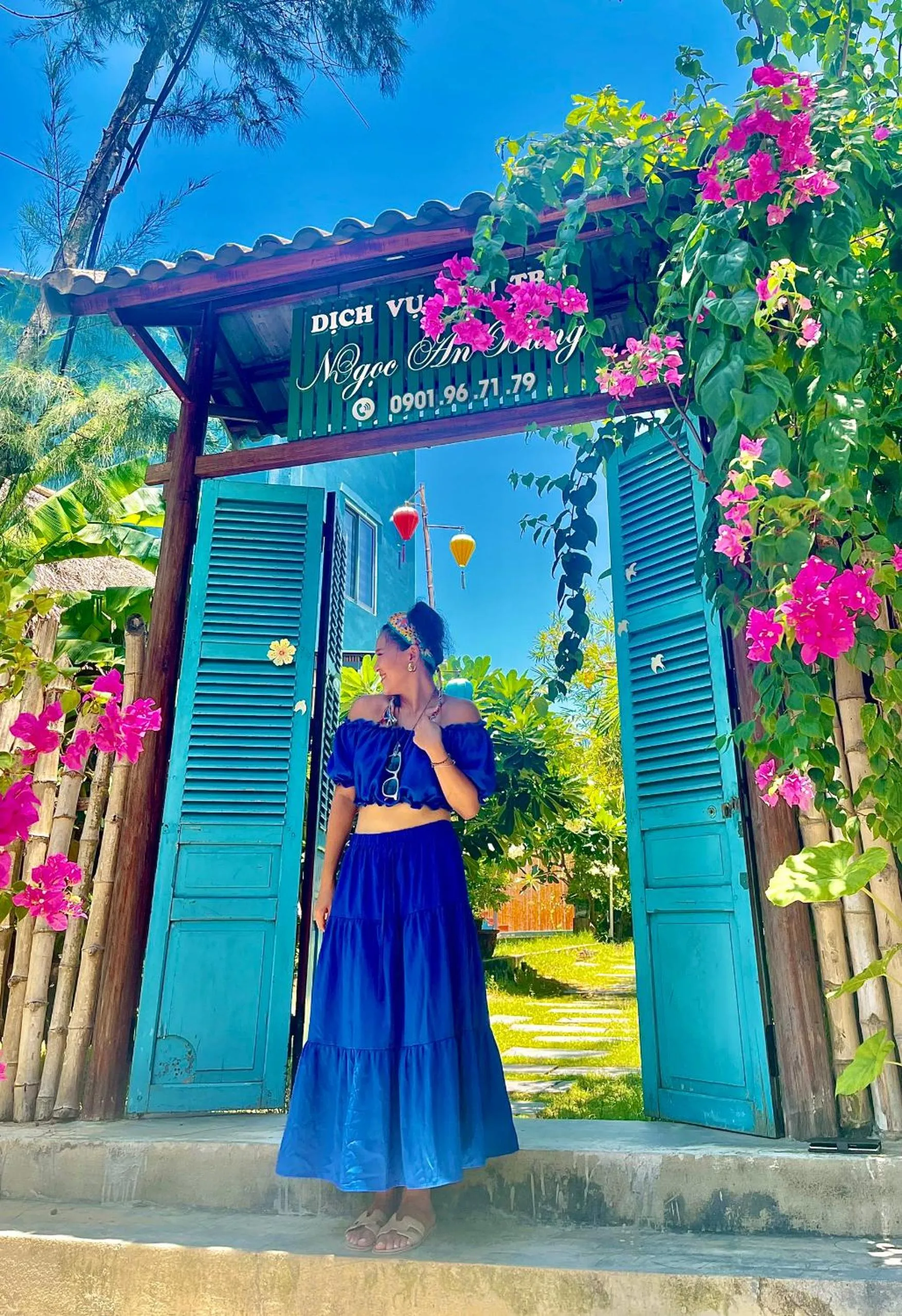 Facade/entrance in Ngoc An Bang Villa