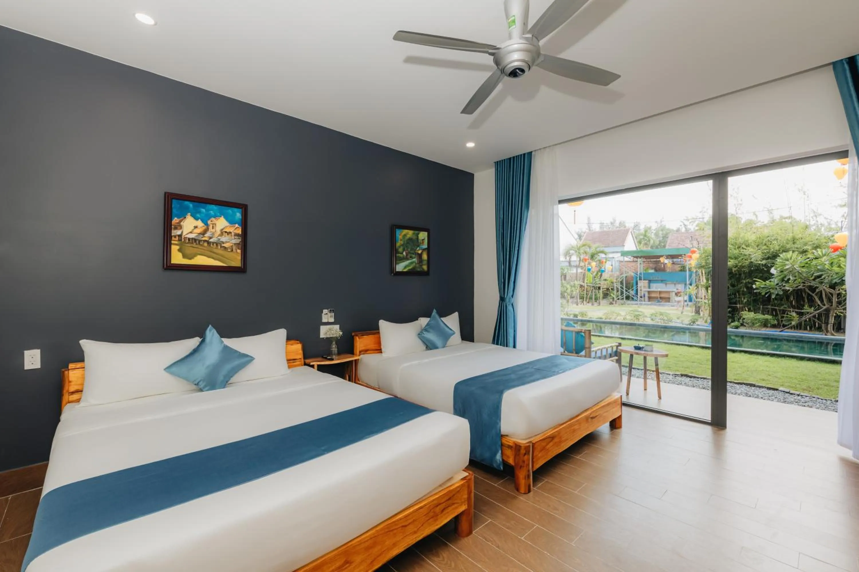 Bed in Ngoc An Bang Villa
