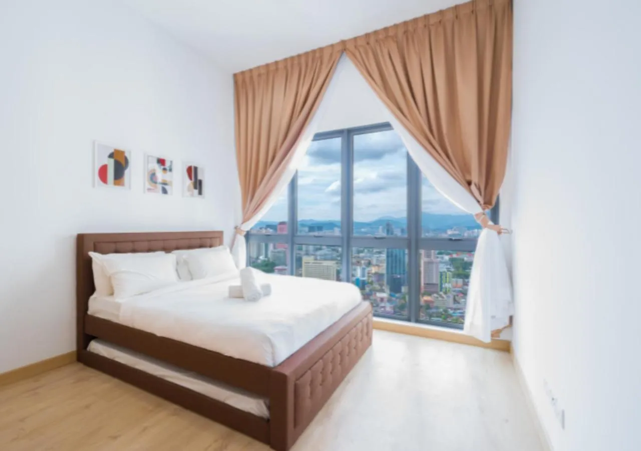 Bedroom, Bed in Greystone Colony KLCC