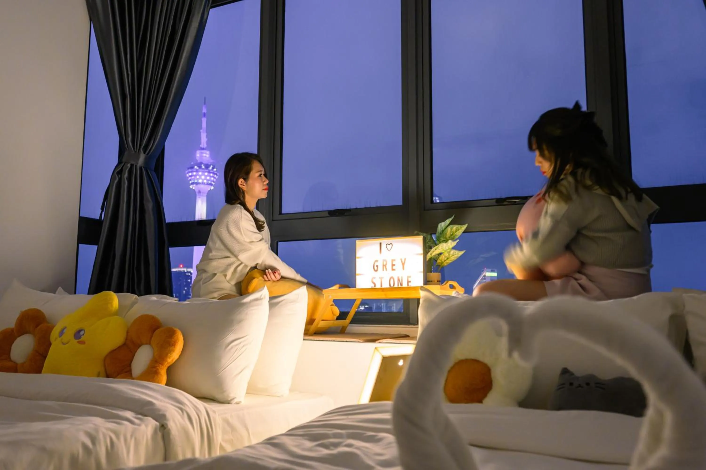 View (from property/room), Bed in Greystone Colony KLCC