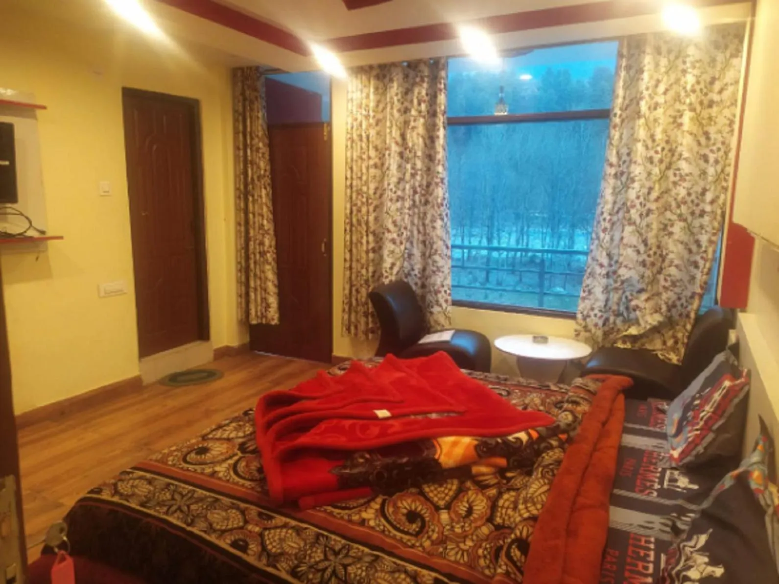 Bedroom, Bed in Him Taj by StayApart