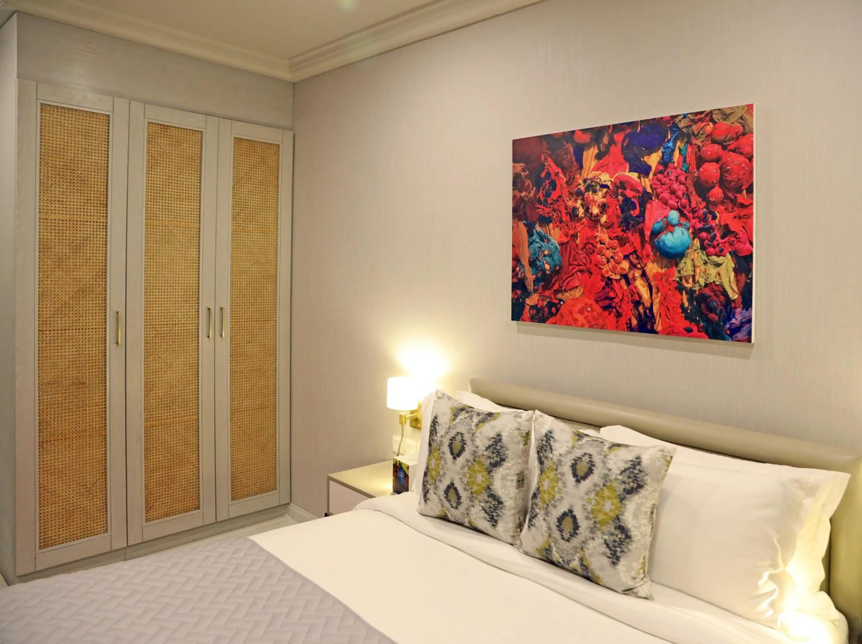 Bedroom, Bed in Ambiance Boutique Art Hotel Karachi