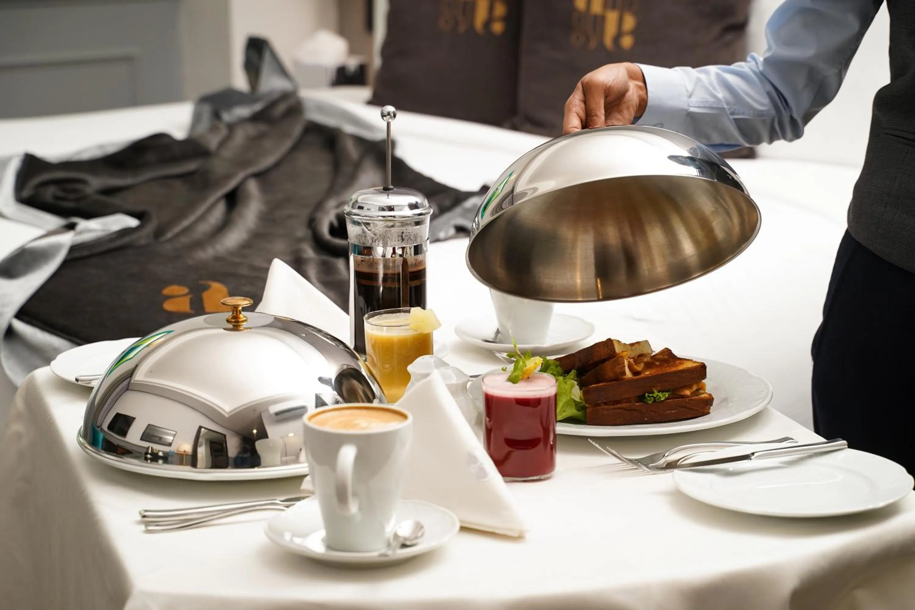 Continental breakfast in Ambiance Boutique Art Hotel Karachi