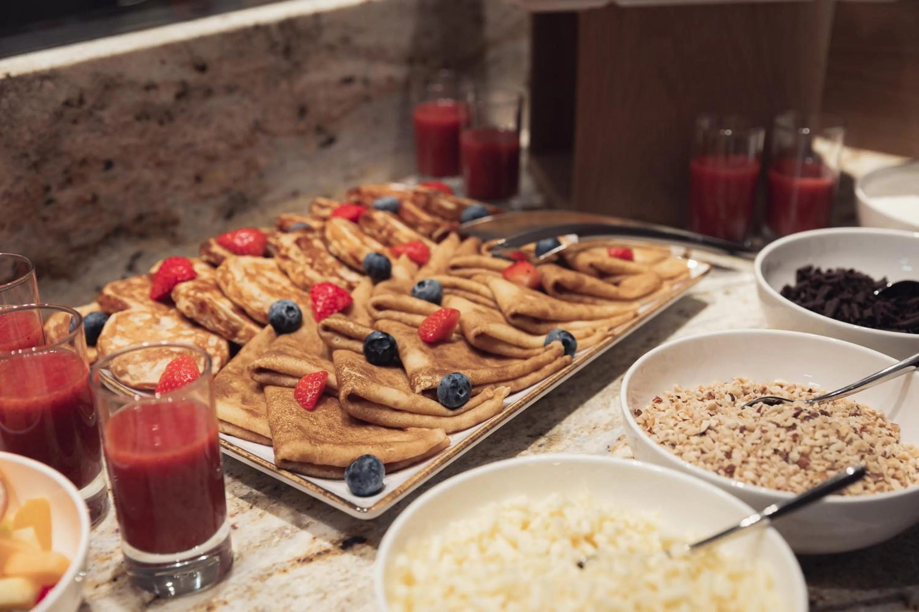 Buffet breakfast in Allure Hotel & Residence Prague