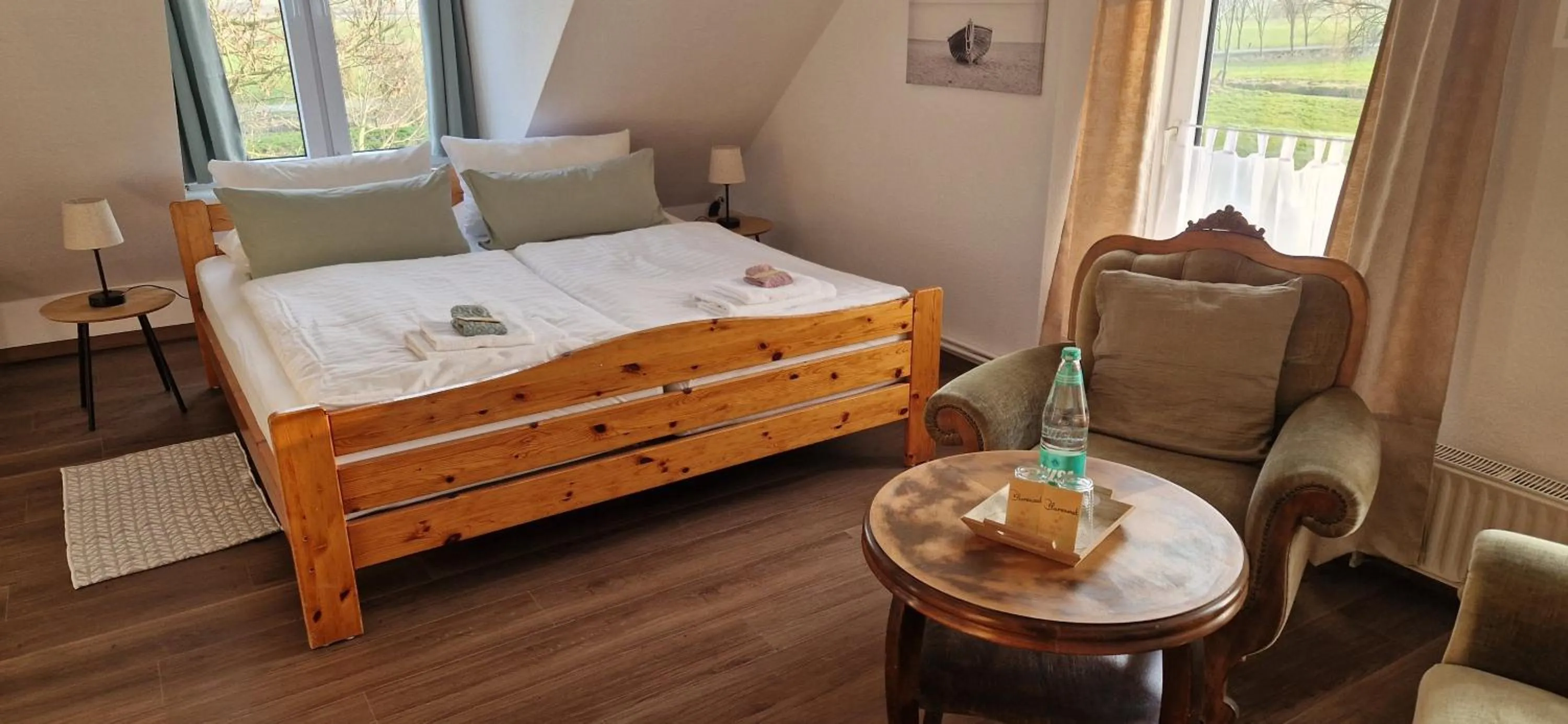 Bed in Pension Altes Zollhaus