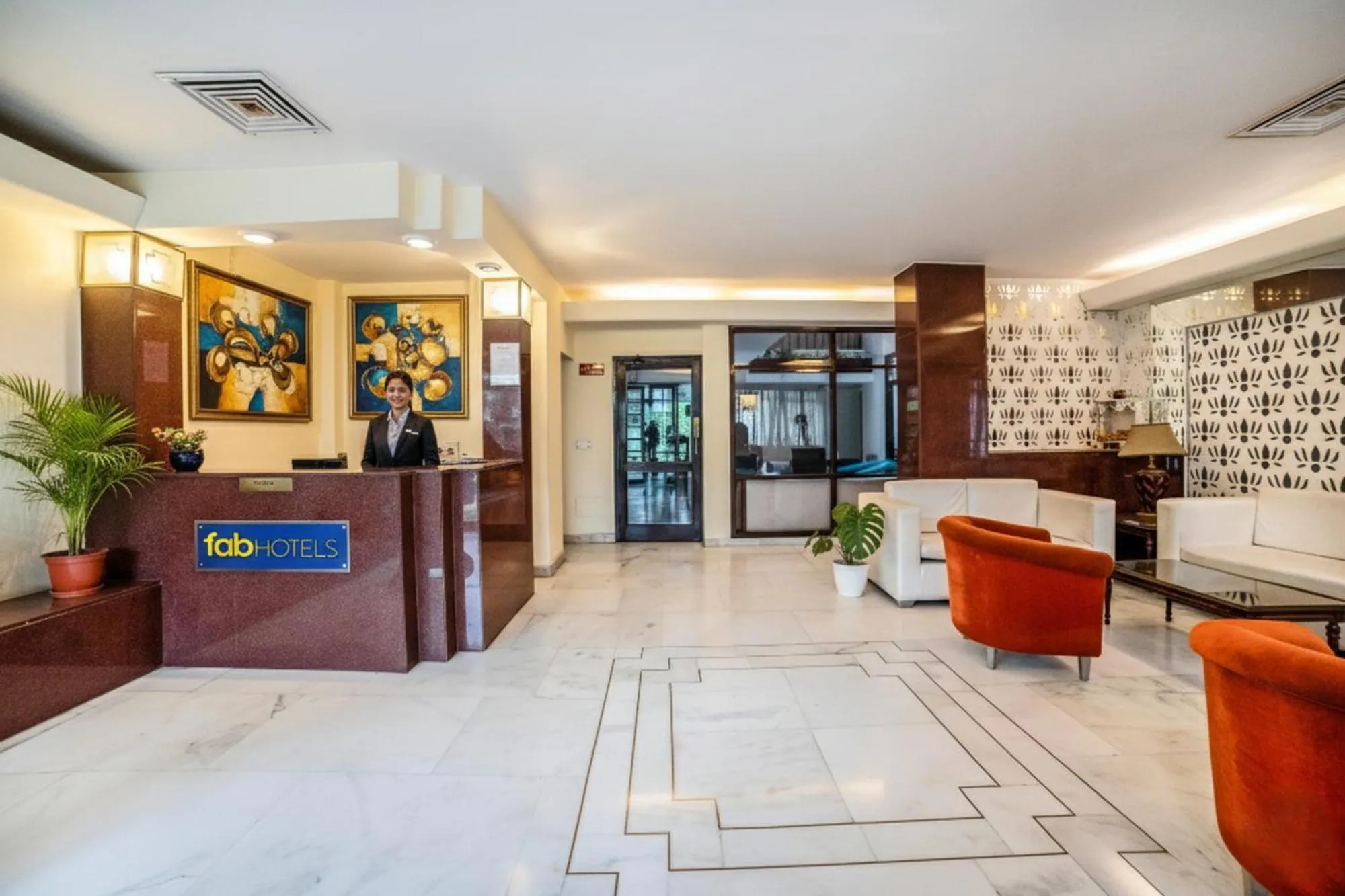 Lobby or reception in FabHotel BMK Grand